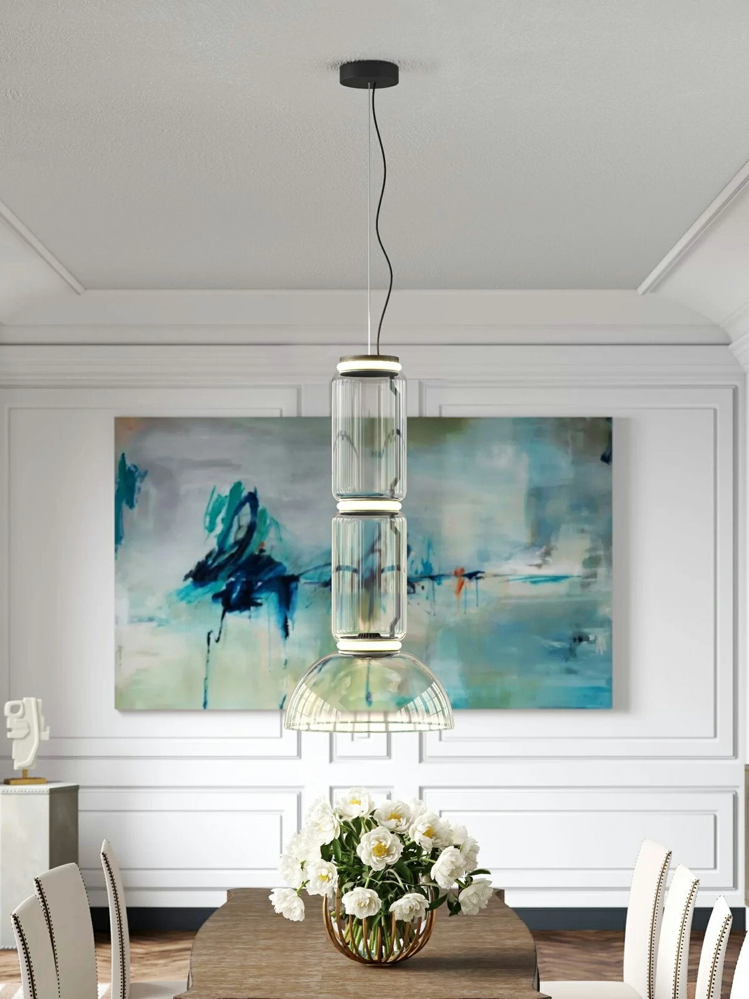 Cylindrical LED Pendant Light - Image 8