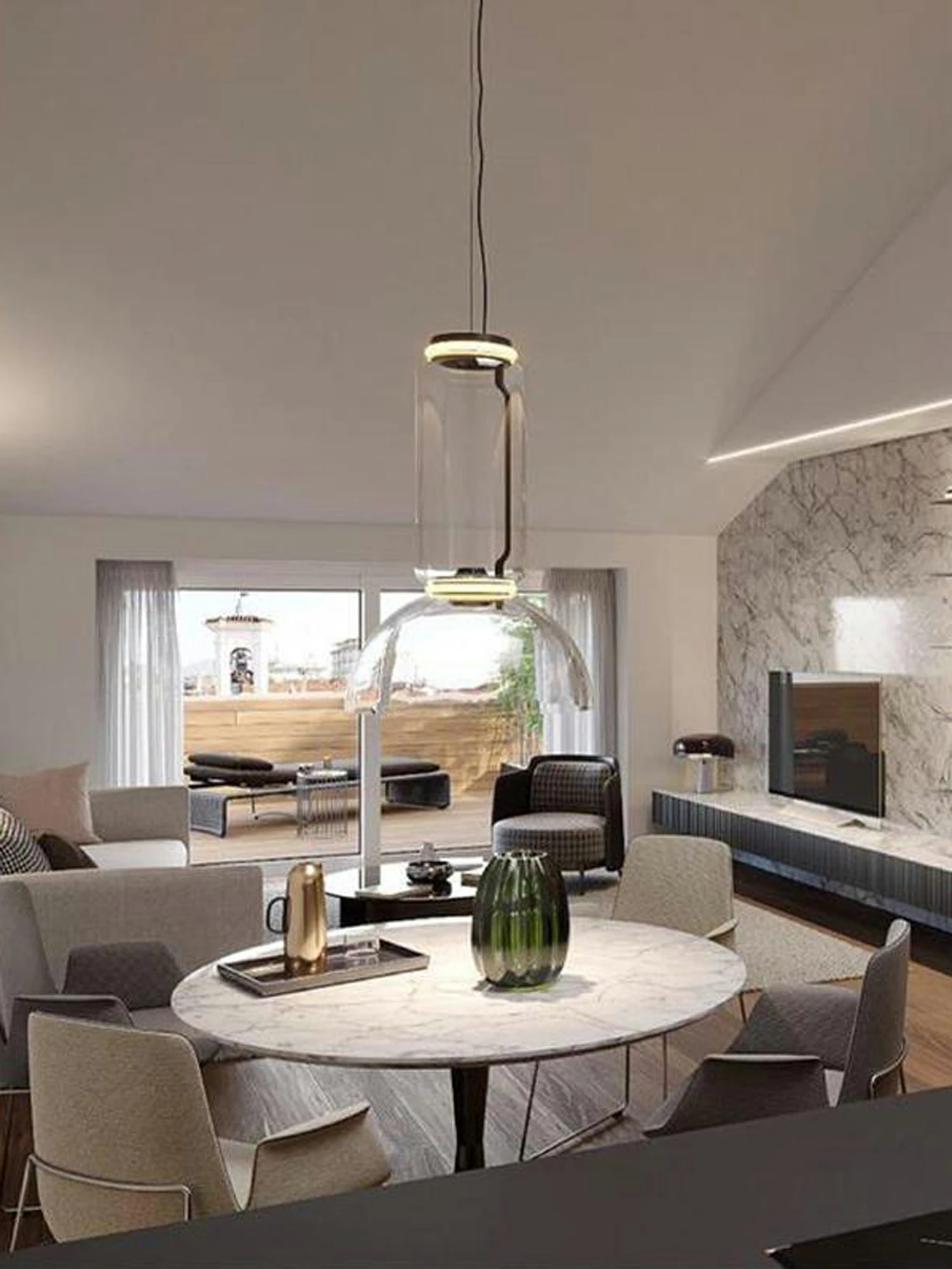 Cylindrical LED Pendant Light - Image 12
