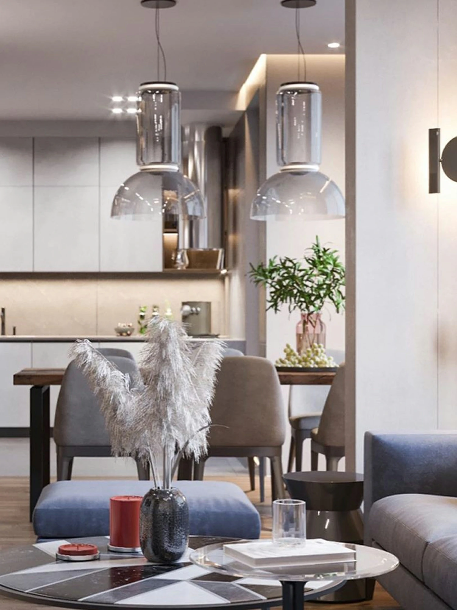 Cylindrical LED Pendant Light - Image 4