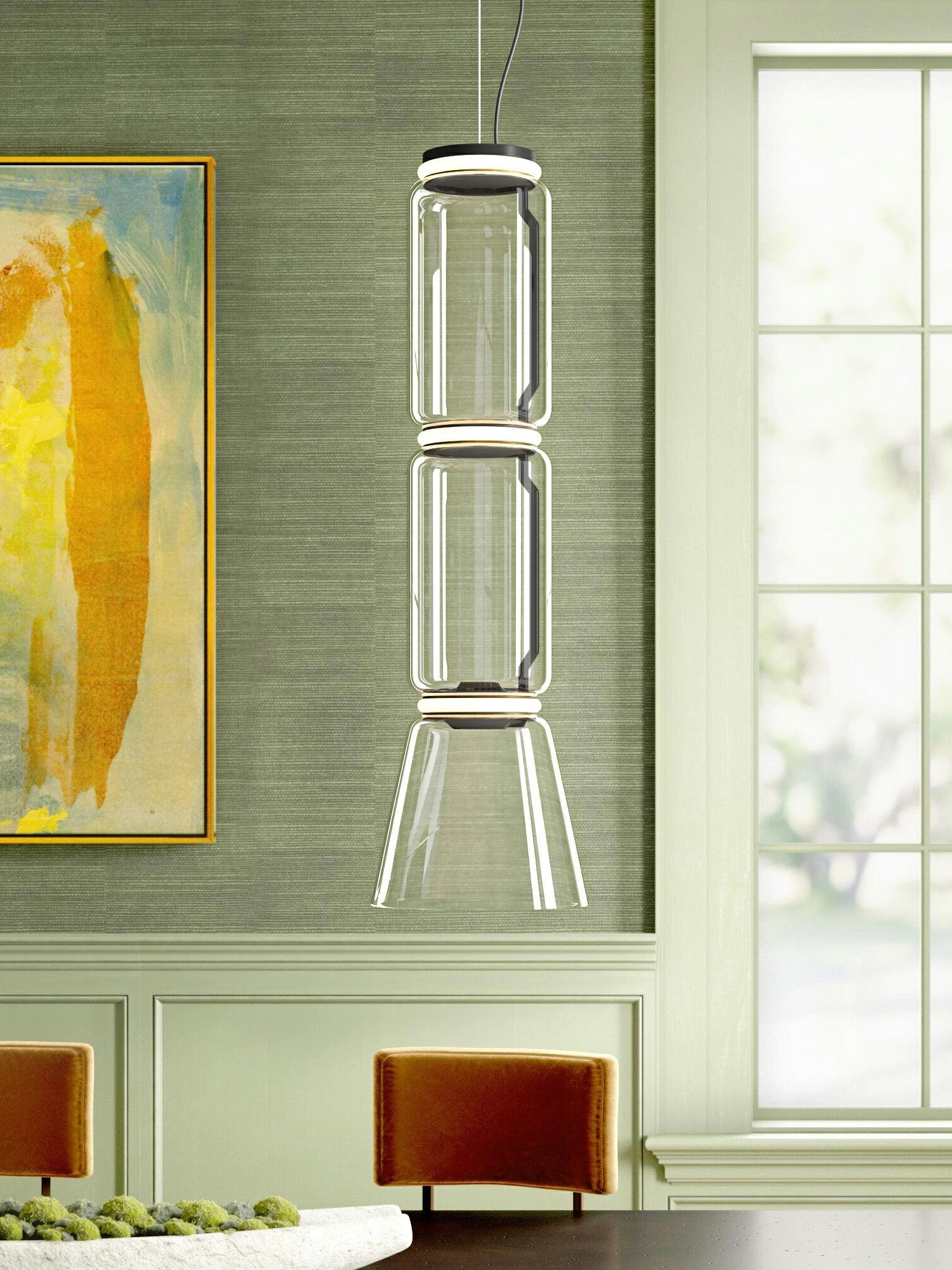 Cylindrical LED Pendant Light - Image 19
