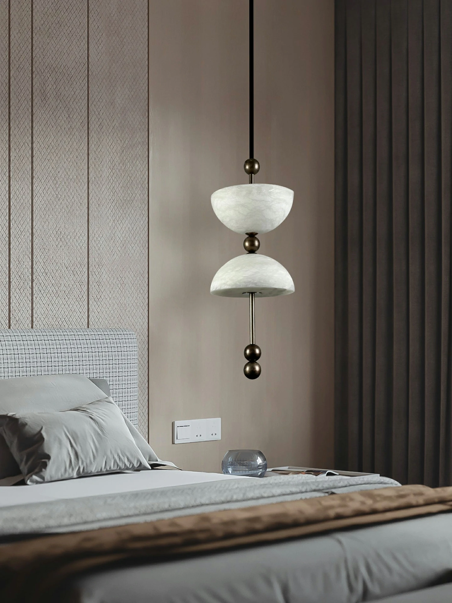 Duo Alabaster Pendant Lamp - Image 11
