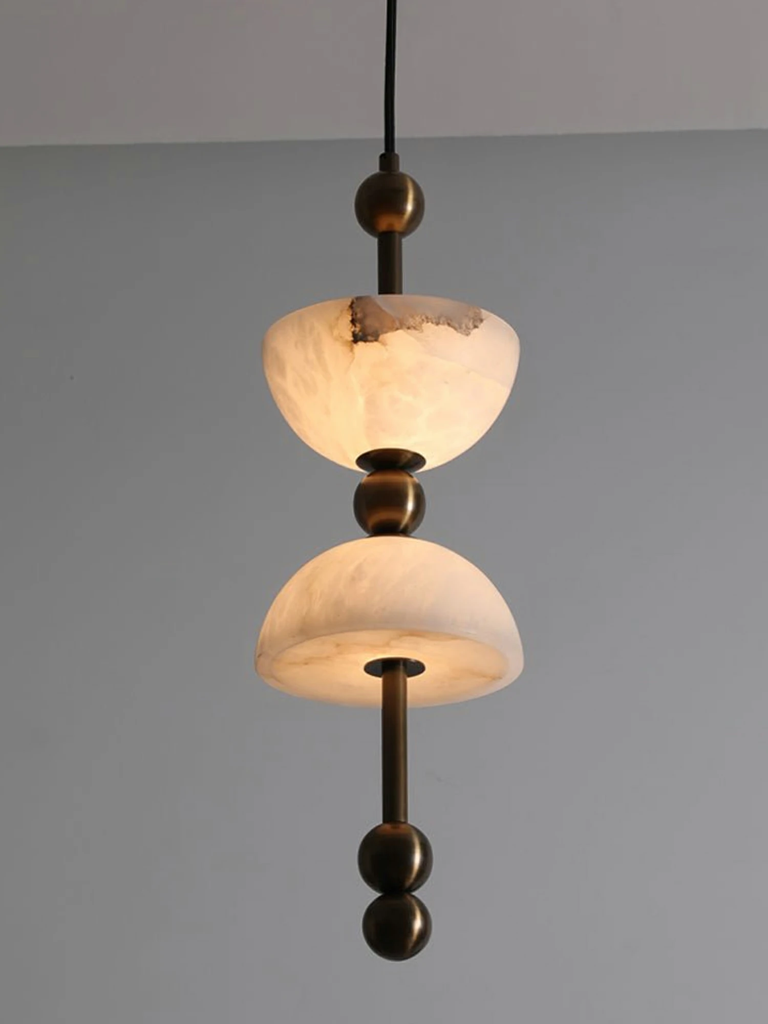 Duo Alabaster Pendant Lamp - Image 12