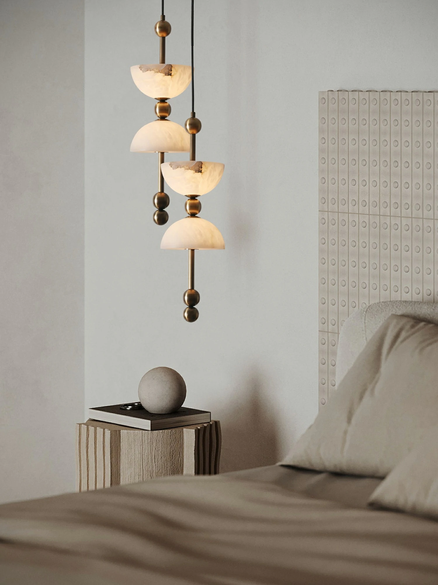 Duo Alabaster Pendant Lamp - Image 10