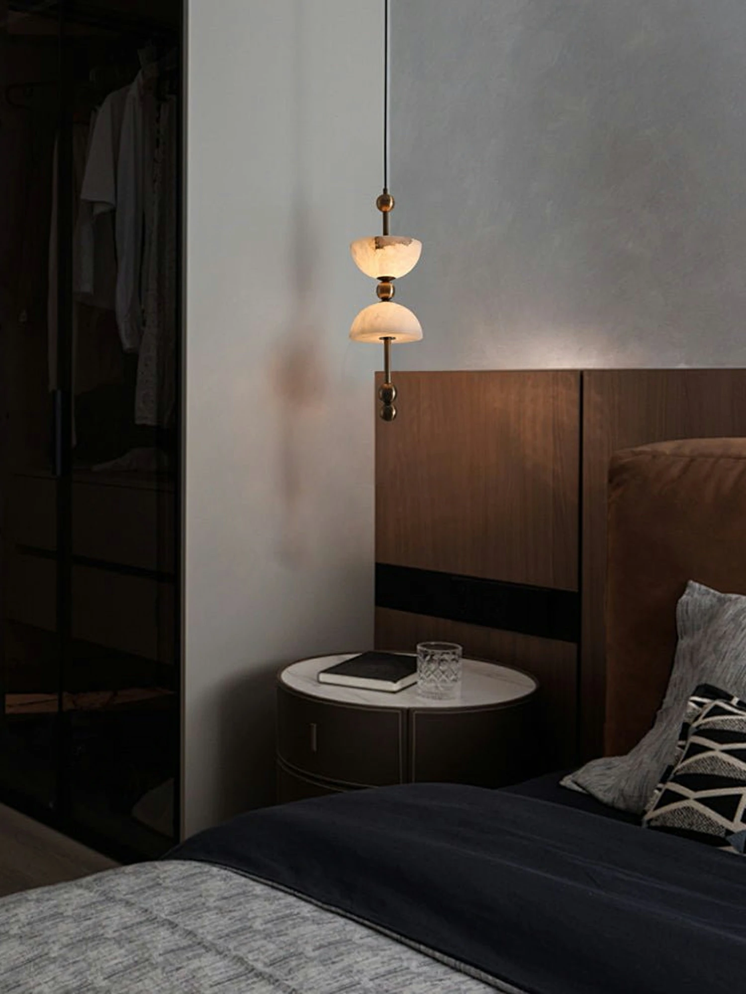 Duo Alabaster Pendant Lamp - Image 7