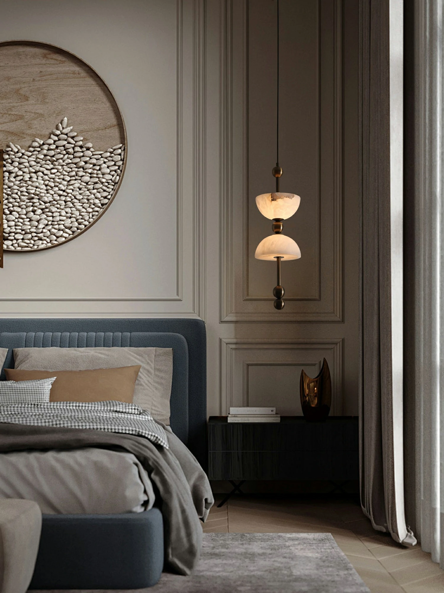 Duo Alabaster Pendant Lamp - Image 6