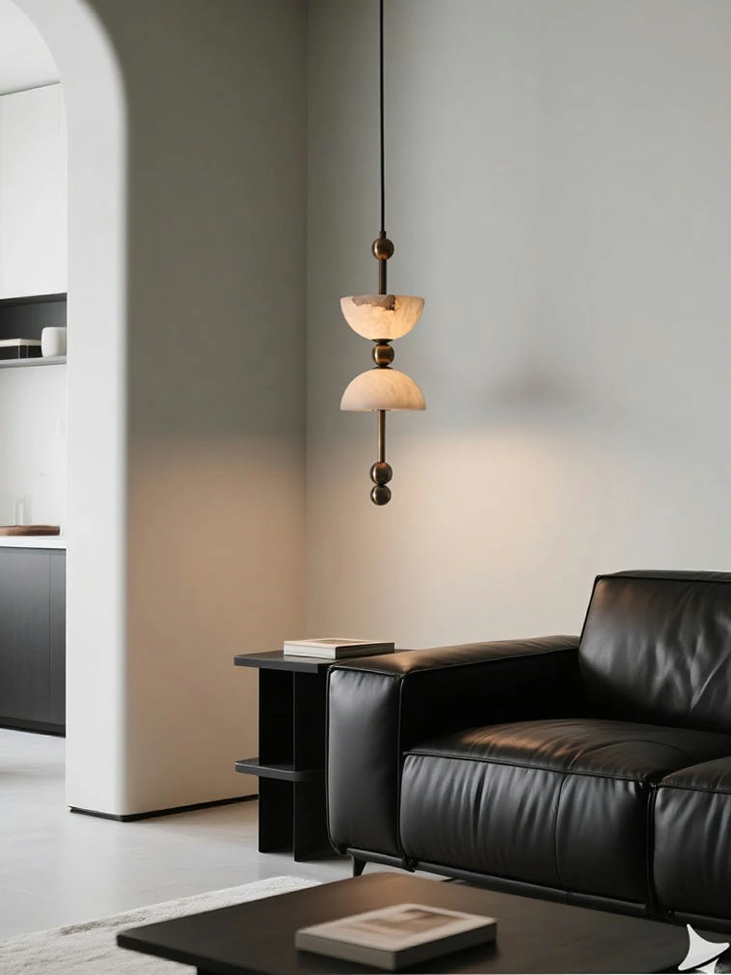 Duo Alabaster Pendant Lamp - Image 9
