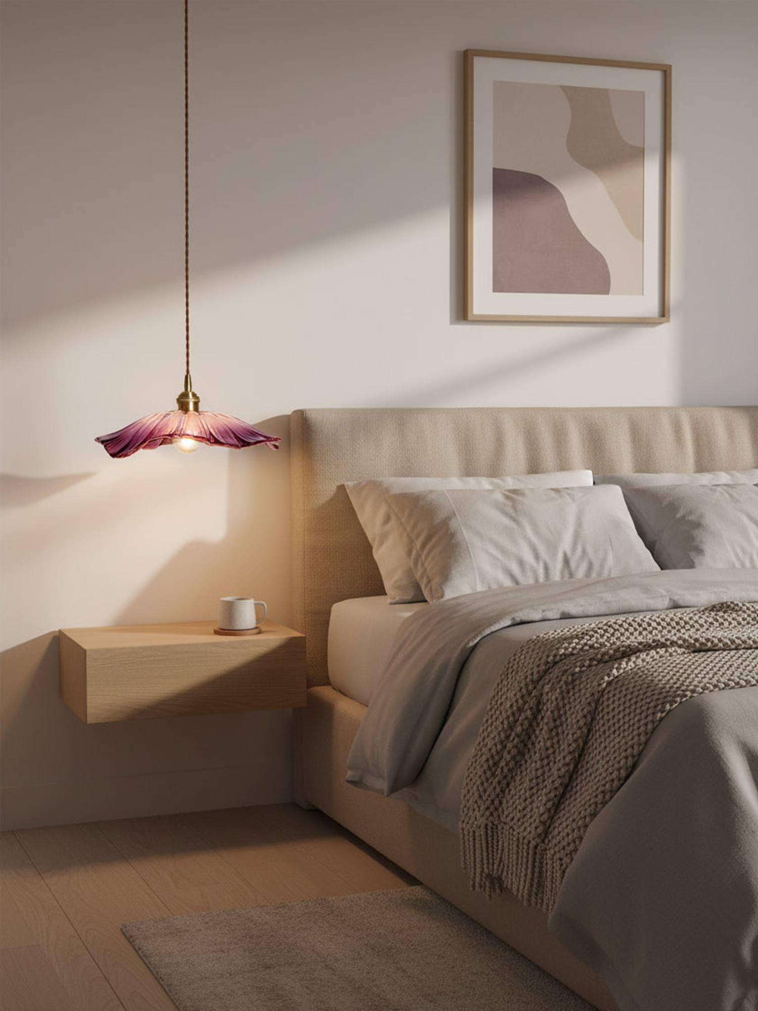 Flower Glass Plug In Pendant Lamp - Image 12