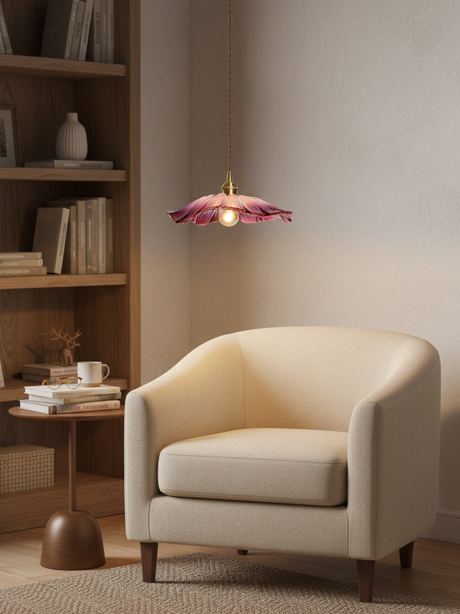 Flower Glass Plug In Pendant Lamp - Image 11