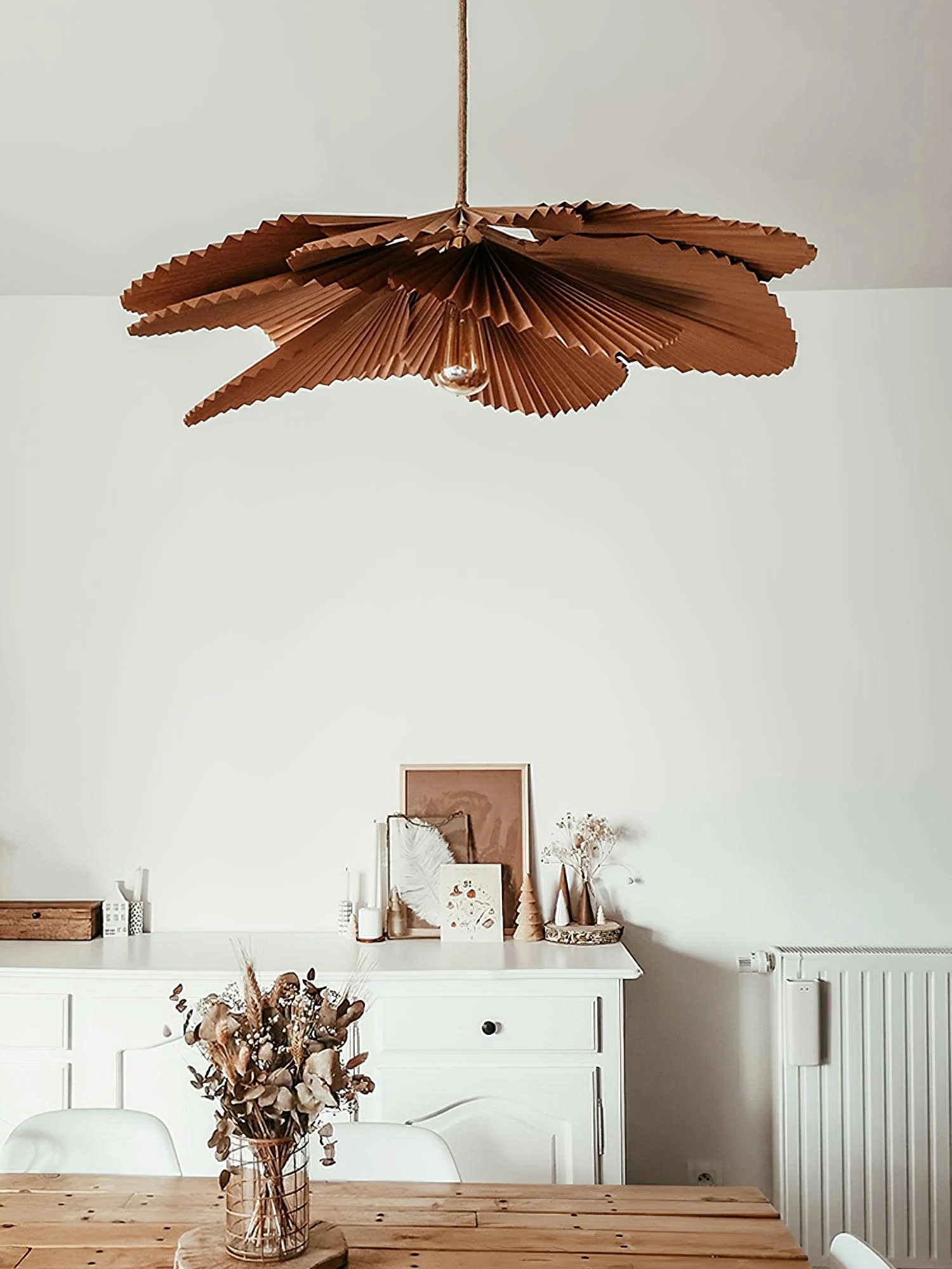 Folded Leaf Lotus Chandelier - Image 3