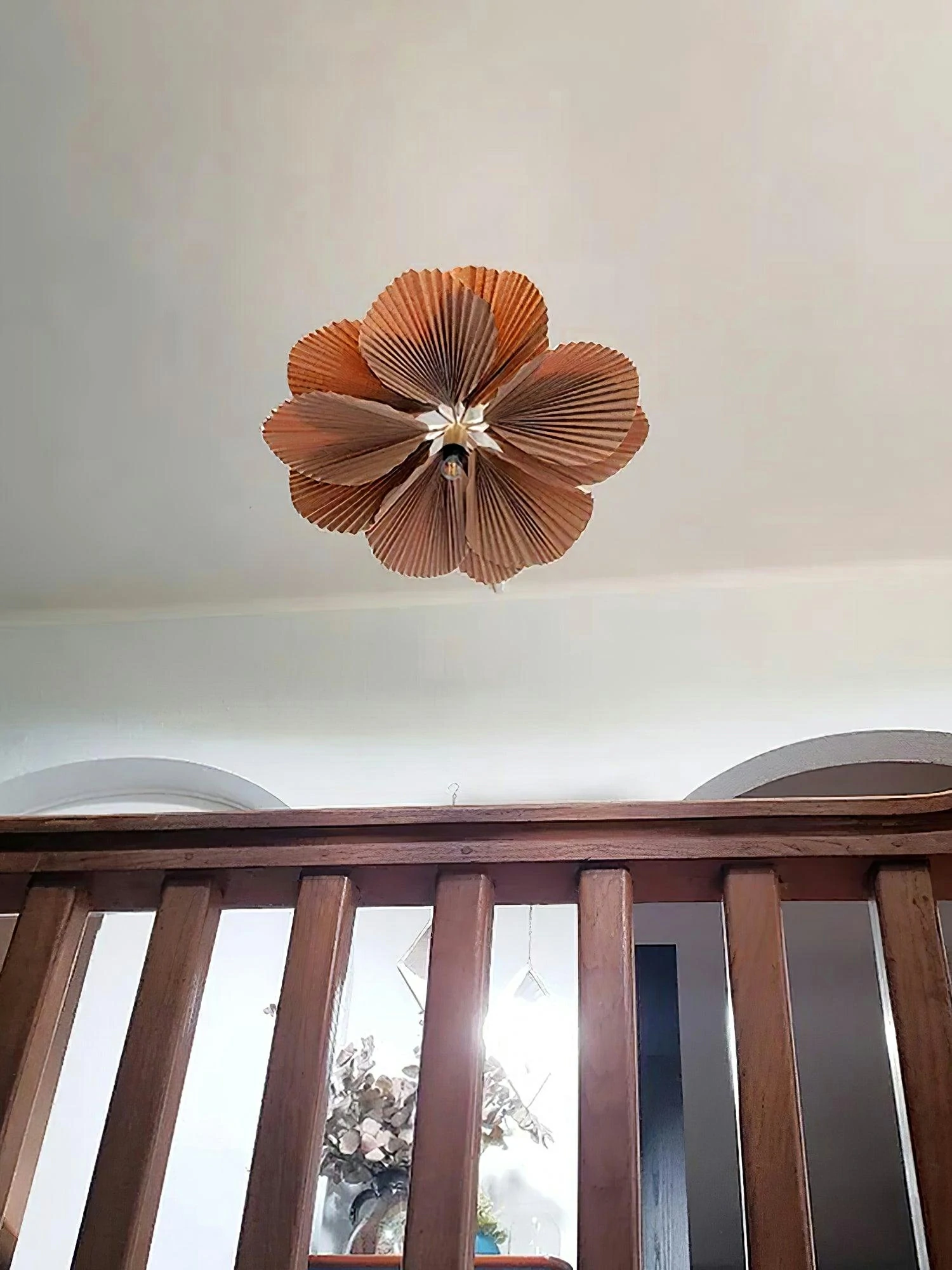 Folded Leaf Lotus Chandelier - Image 5