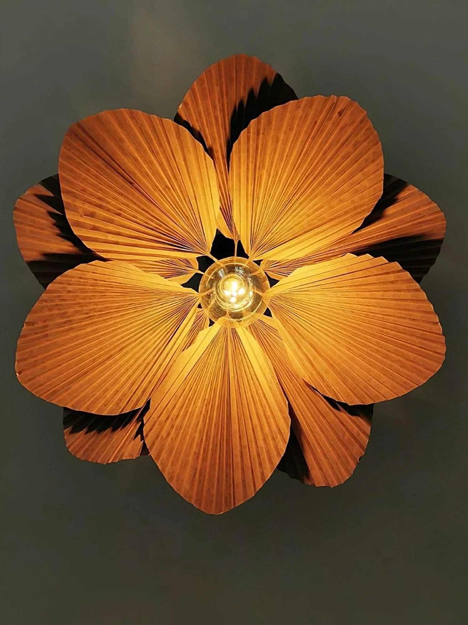 Folded Leaf Lotus Chandelier - Image 8