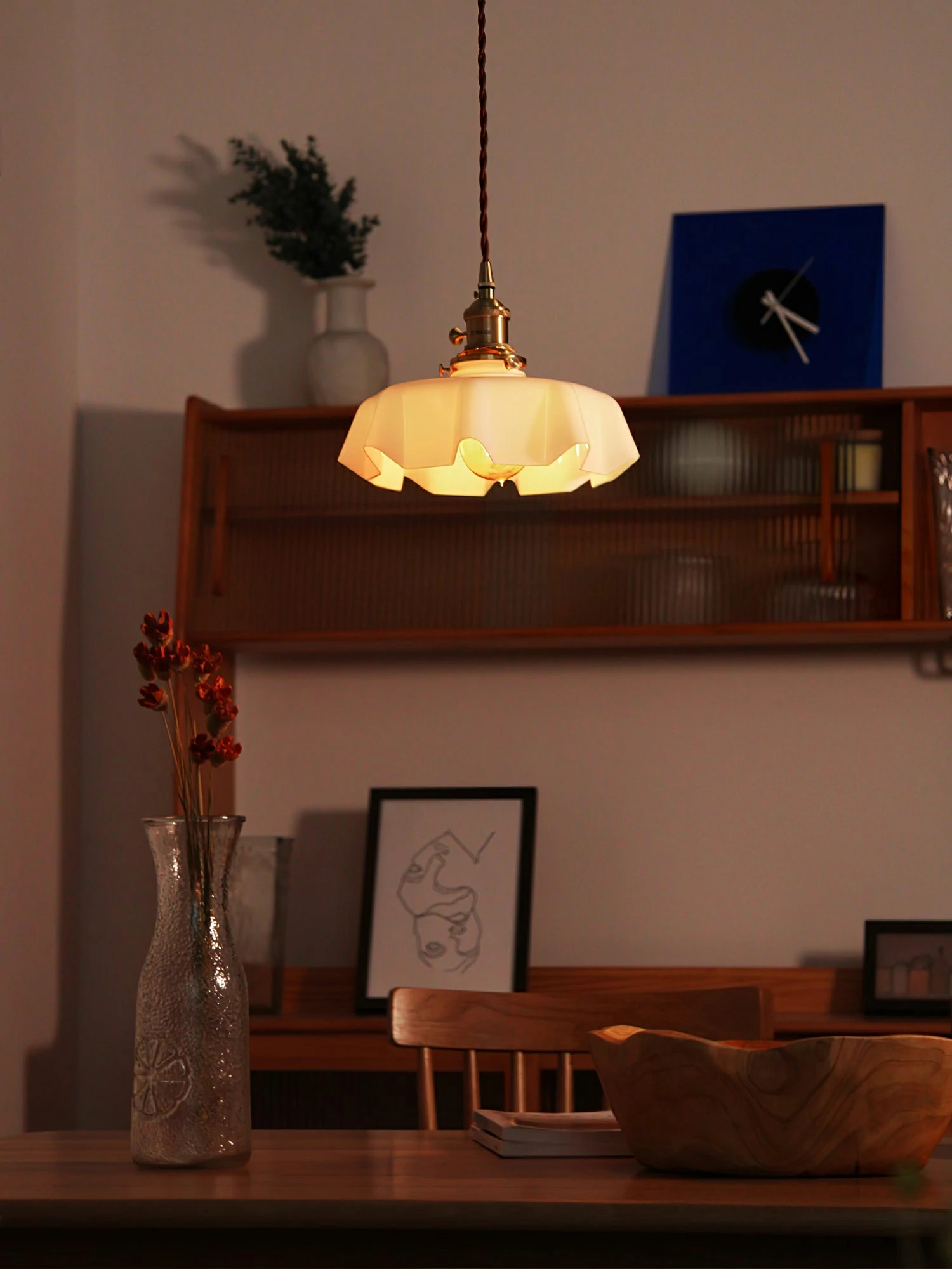French Flower Pendant Light - Image 16