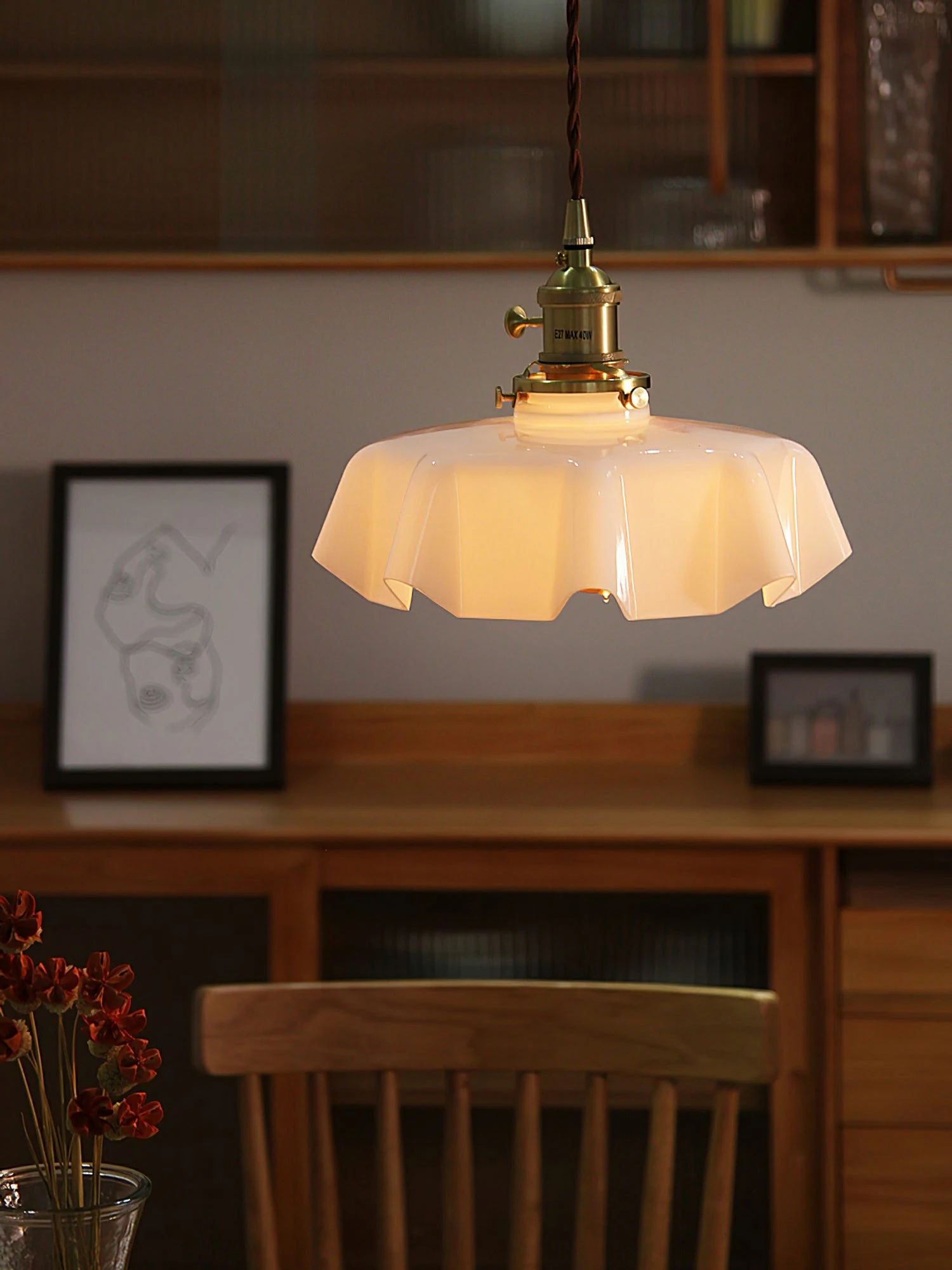 French Flower Pendant Light - Image 19