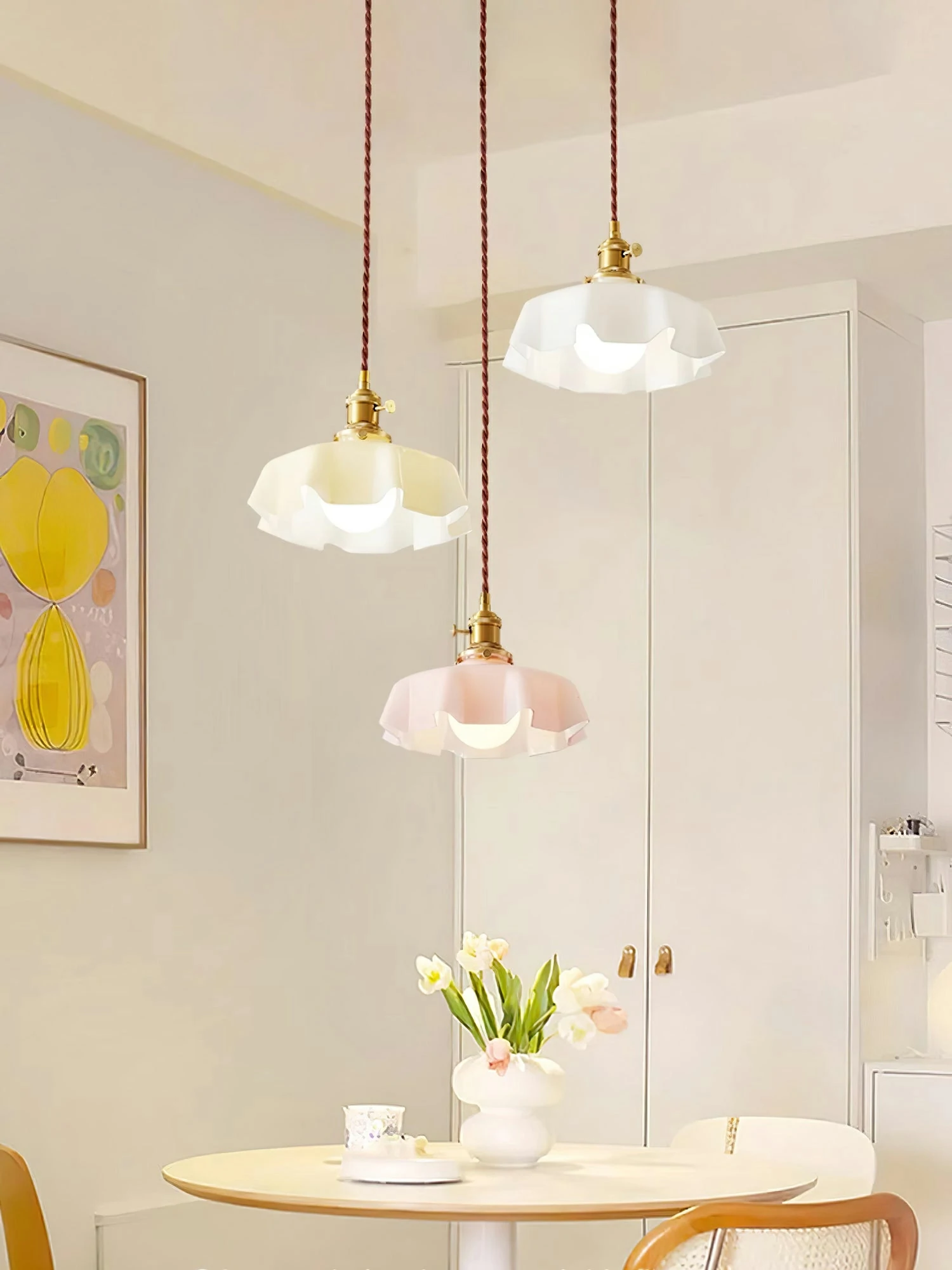 French Flower Pendant Light - Image 8