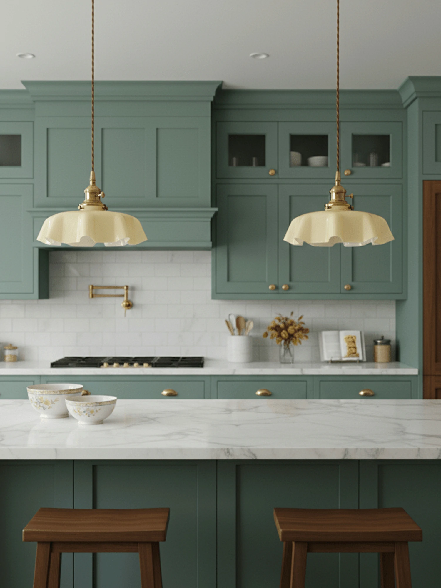 French Flower Pendant Light - Image 18