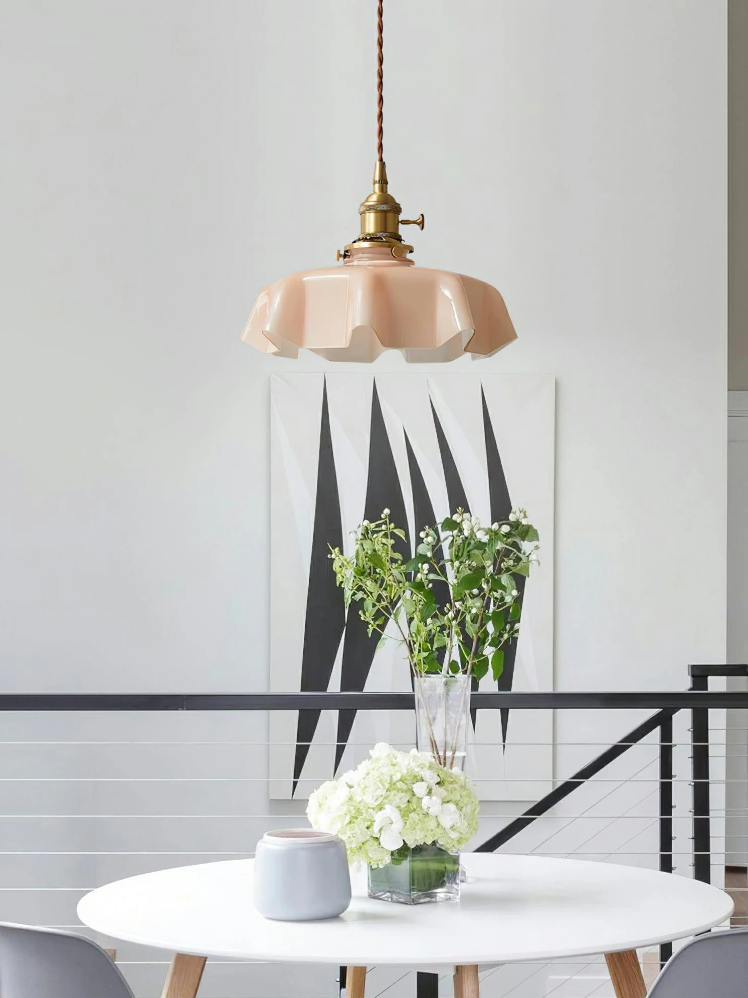 French Flower Pendant Light - Image 12