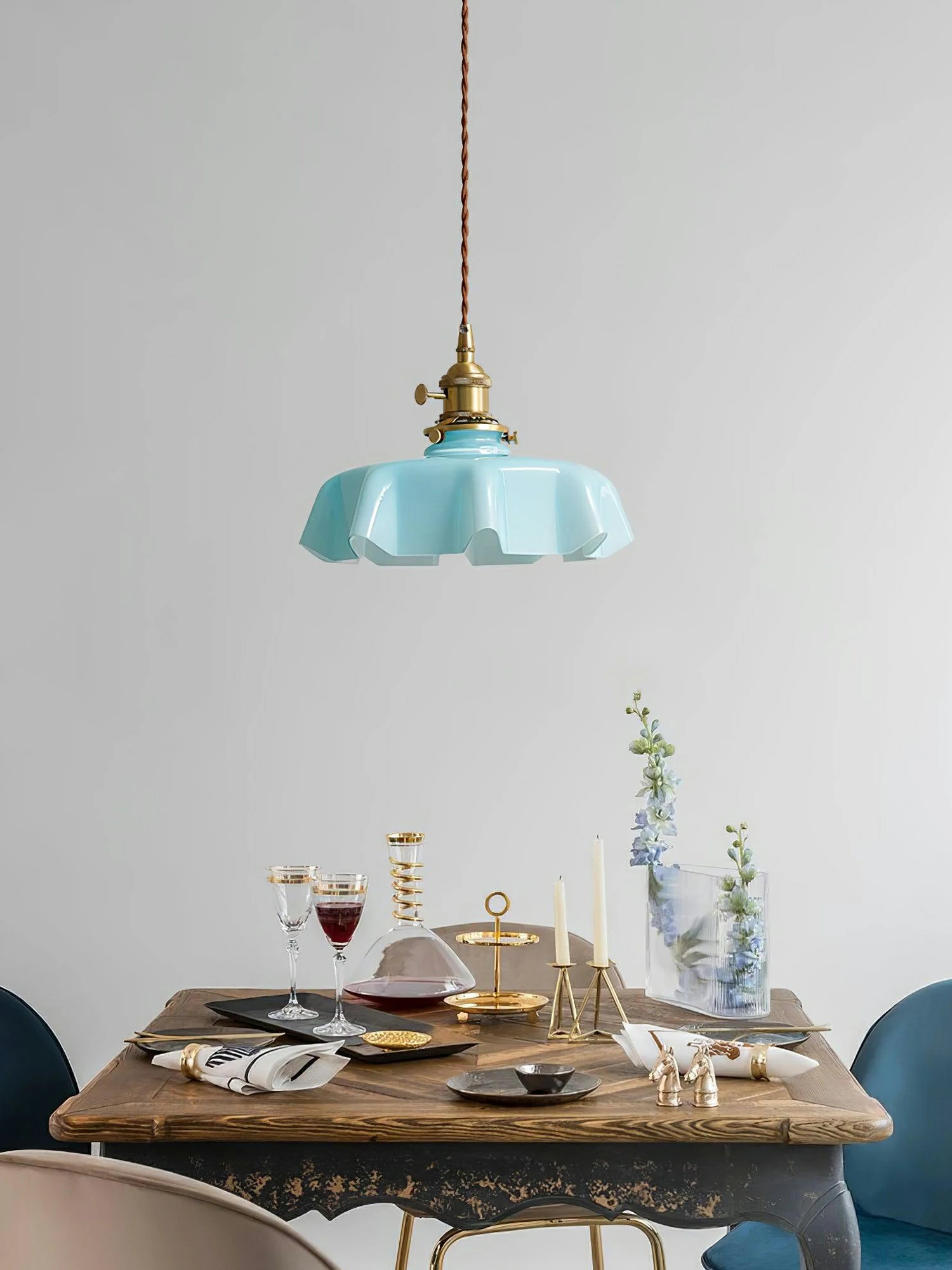 French Flower Pendant Light - Image 24