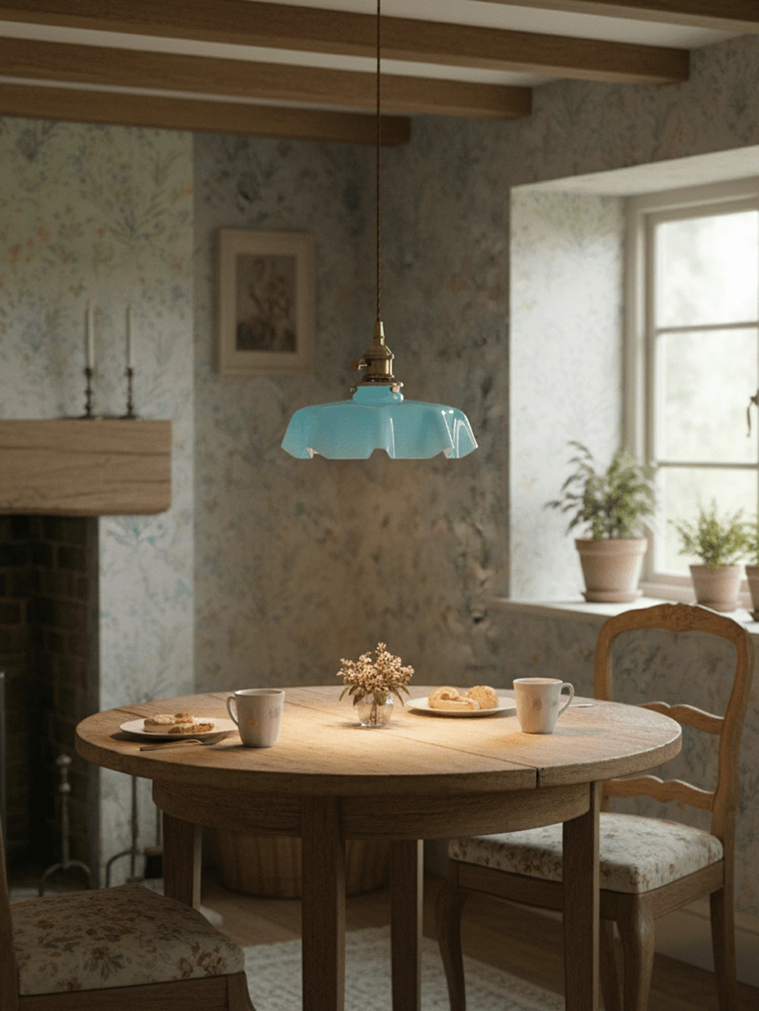 French Flower Pendant Light - Image 22