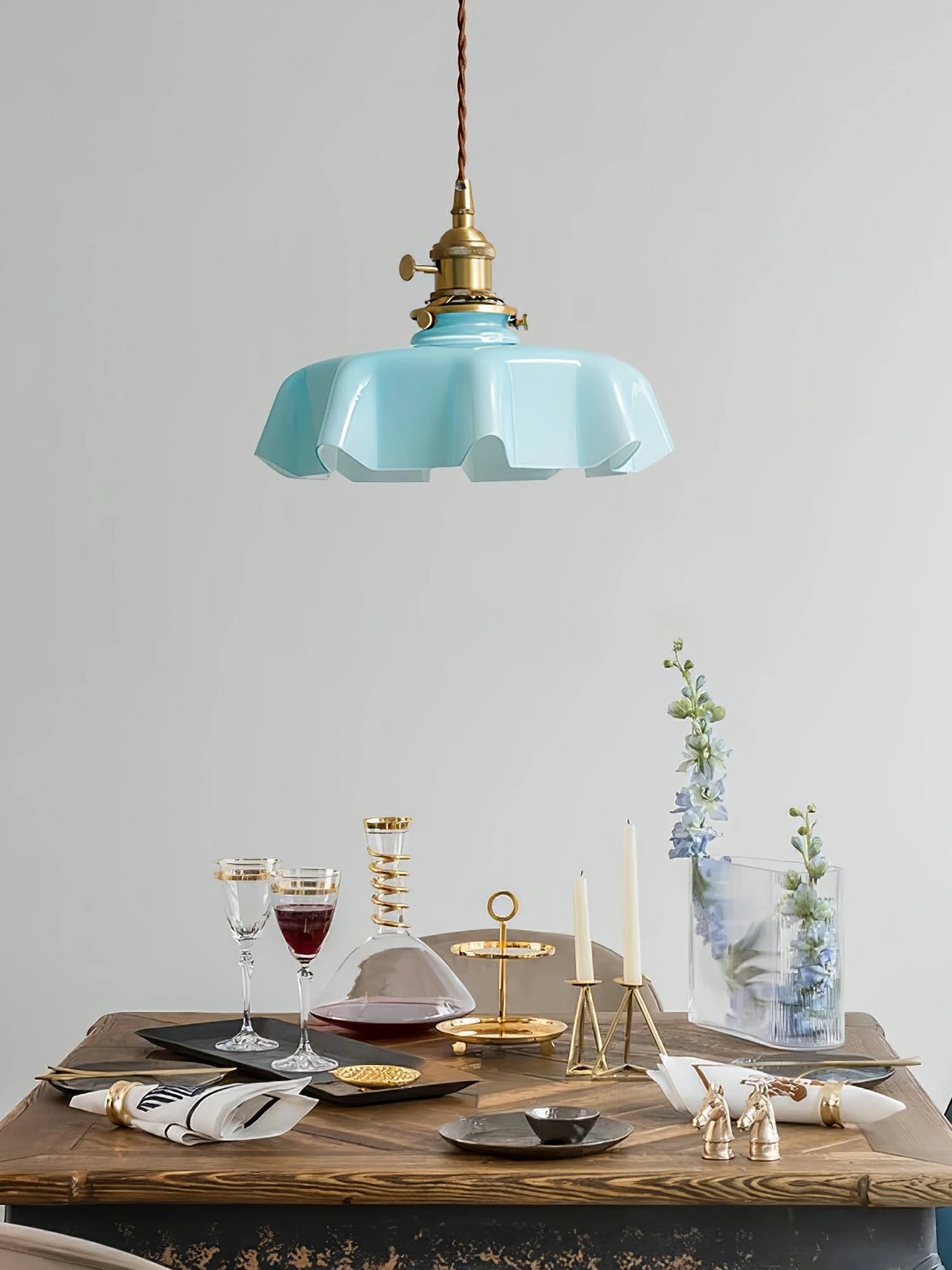 French Flower Pendant Light - Image 10