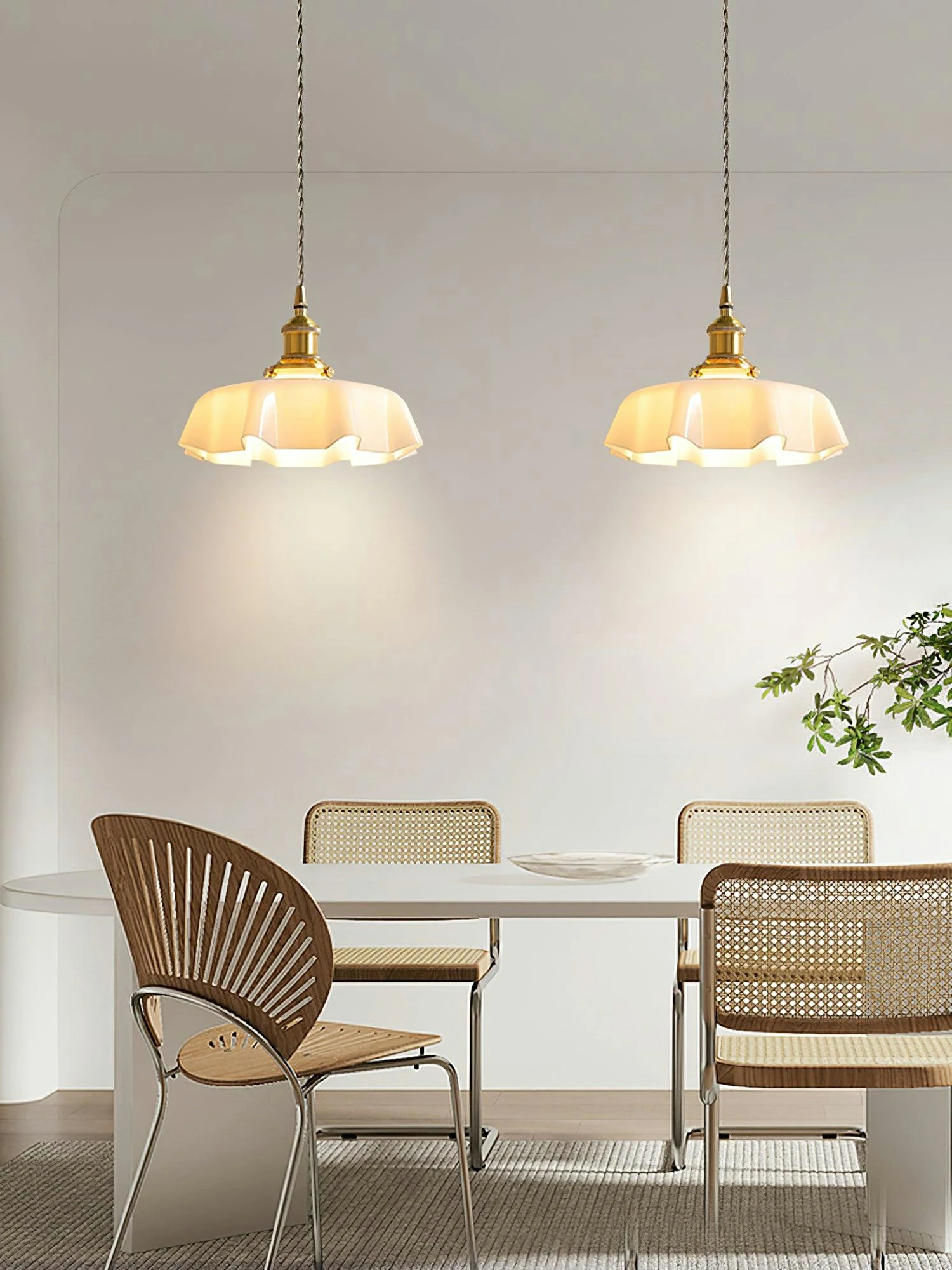French Flower Pendant Light - Image 7
