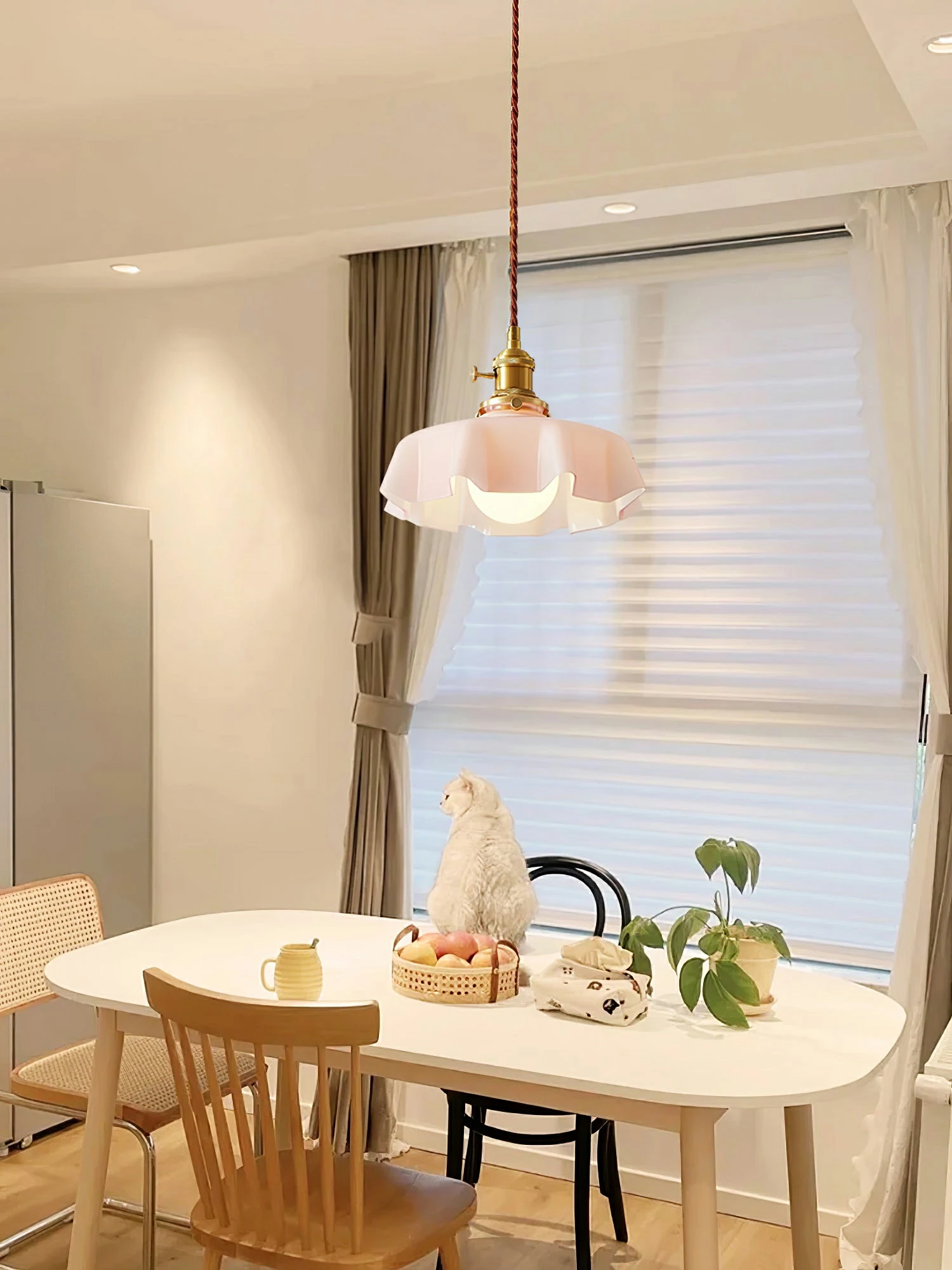French Flower Pendant Light - Image 4