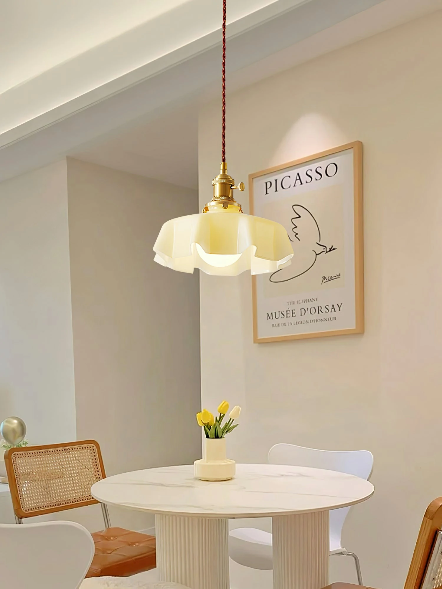 French Flower Pendant Light - Image 3
