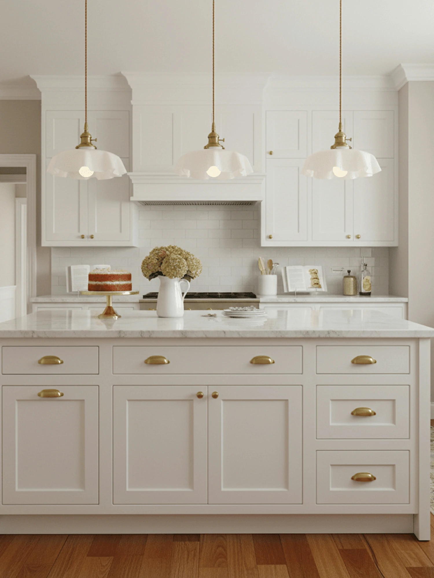 French Flower Pendant Light - Image 21