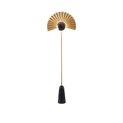 Gilded Fan Floor Lamp