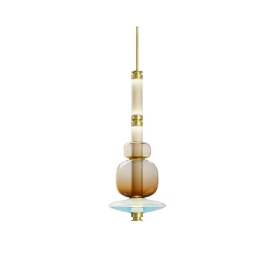 Glass Bead Linear Pendant Light