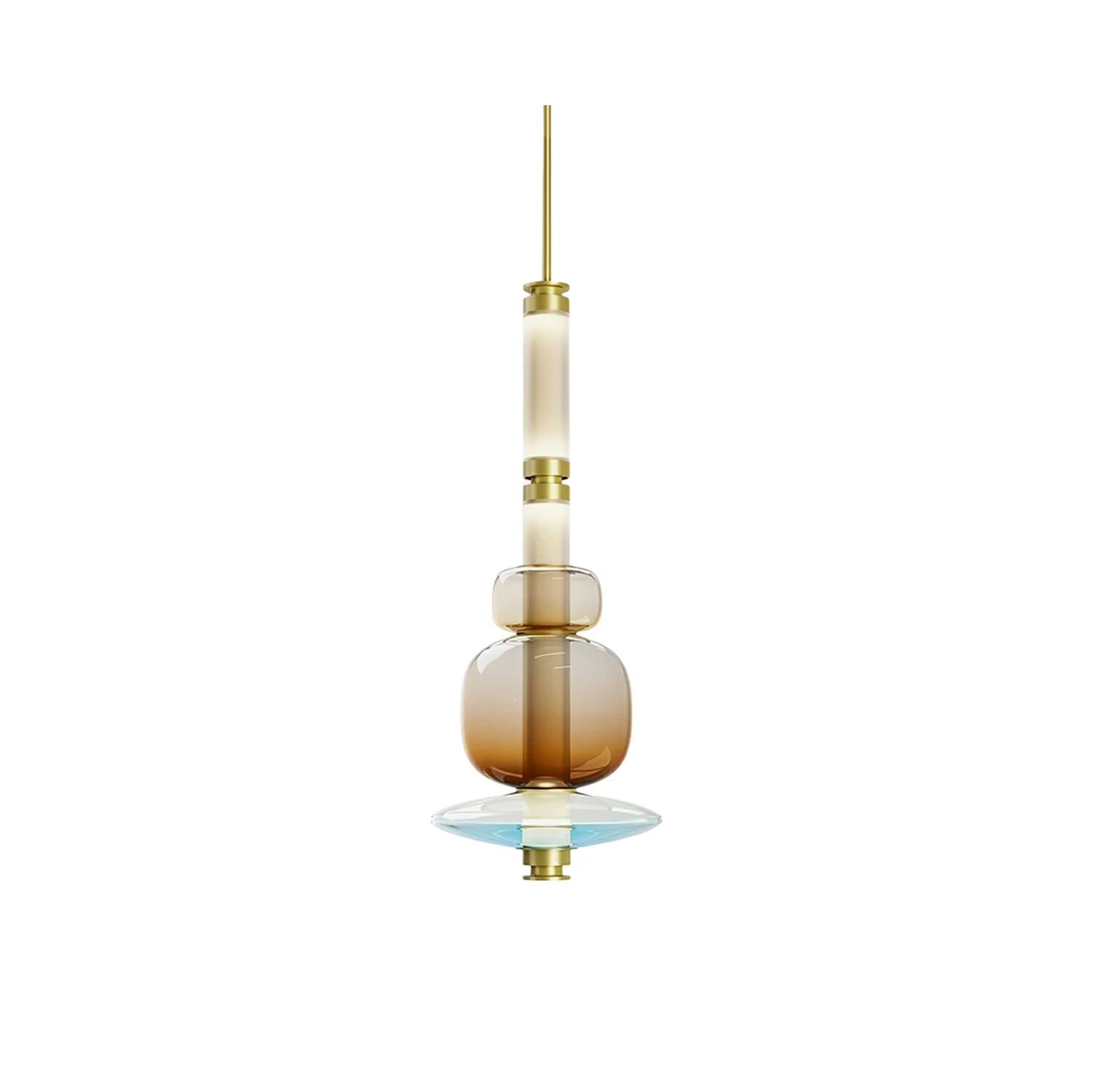 Glass Bead Linear Pendant Light