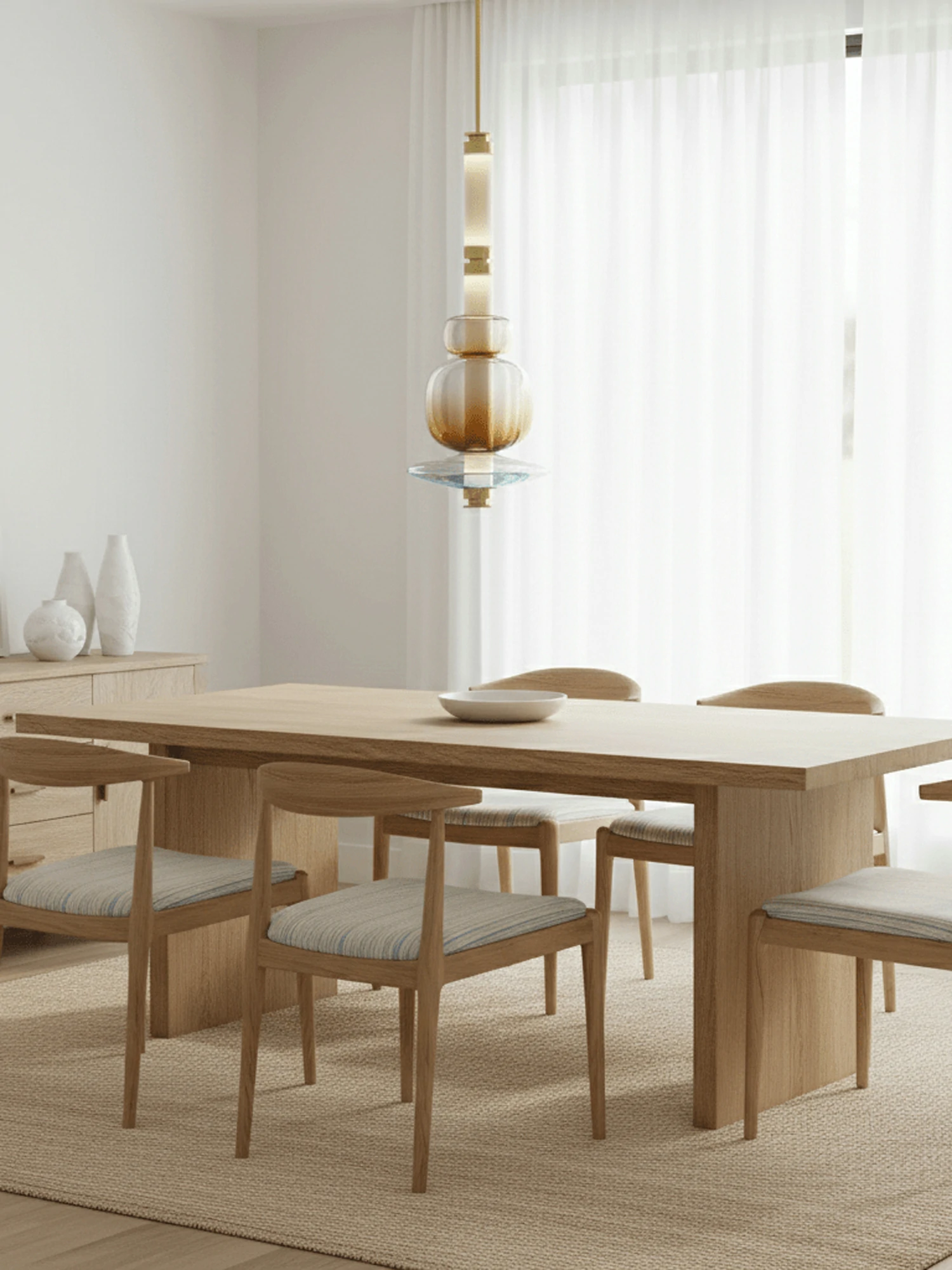 Glass Bead Linear Pendant Light - Image 2