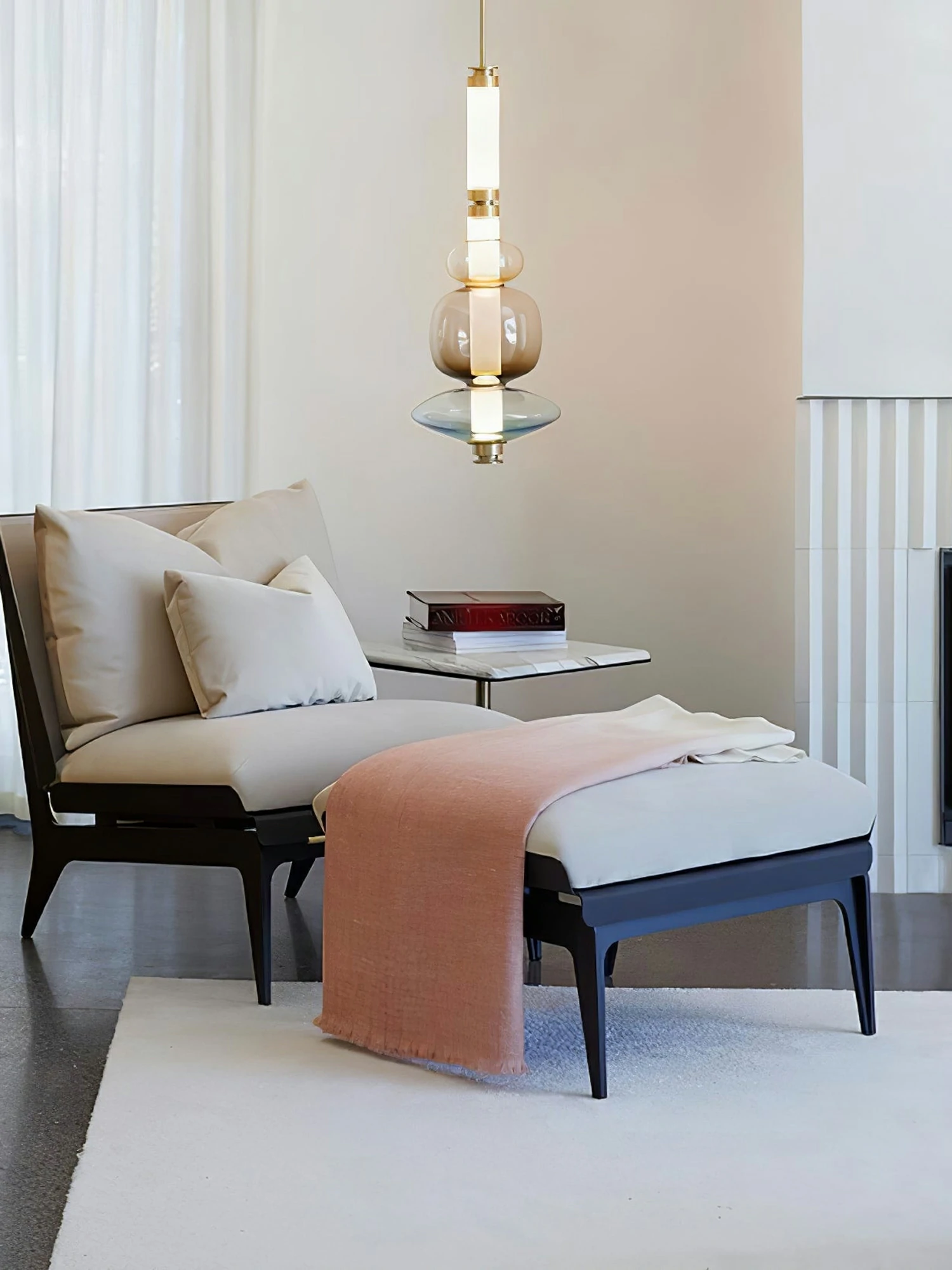Glass Bead Linear Pendant Light - Image 3