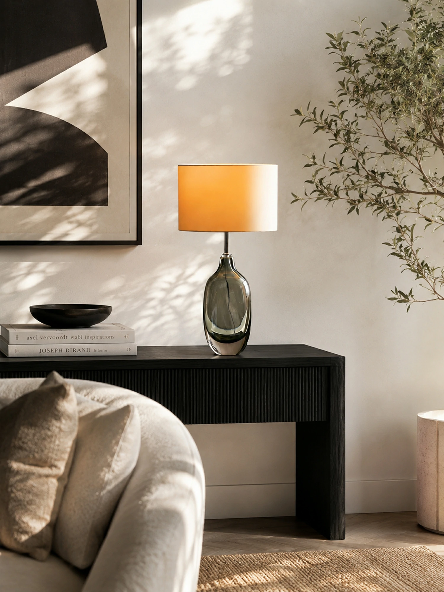 Glazed Crystal Table Lamp - Image 7