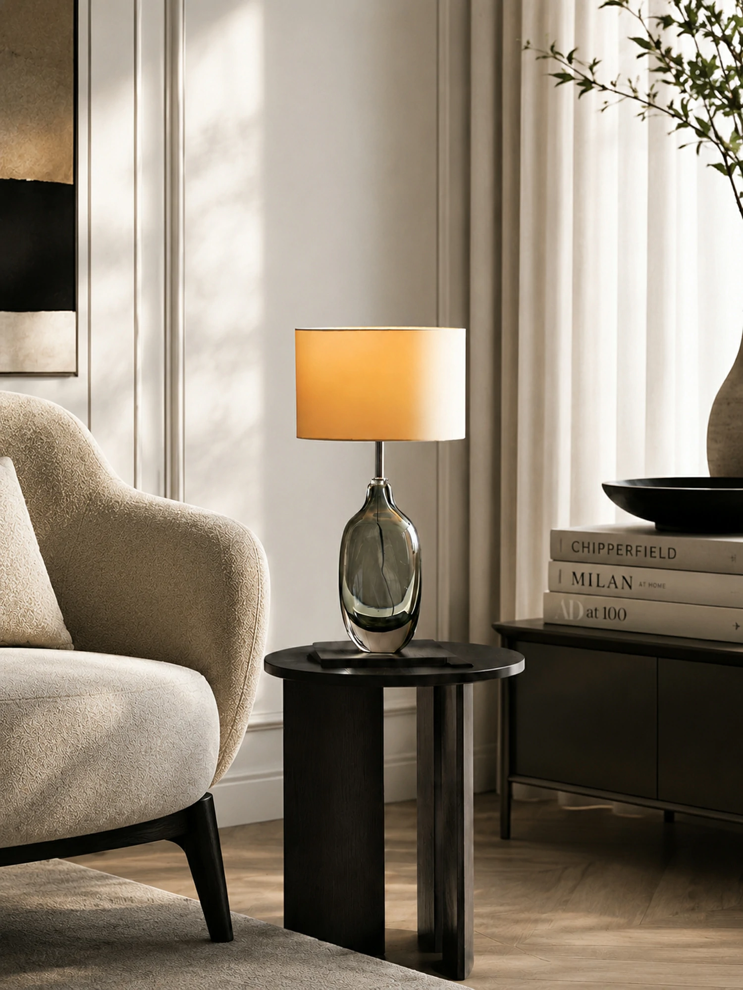 Glazed Crystal Table Lamp - Image 8