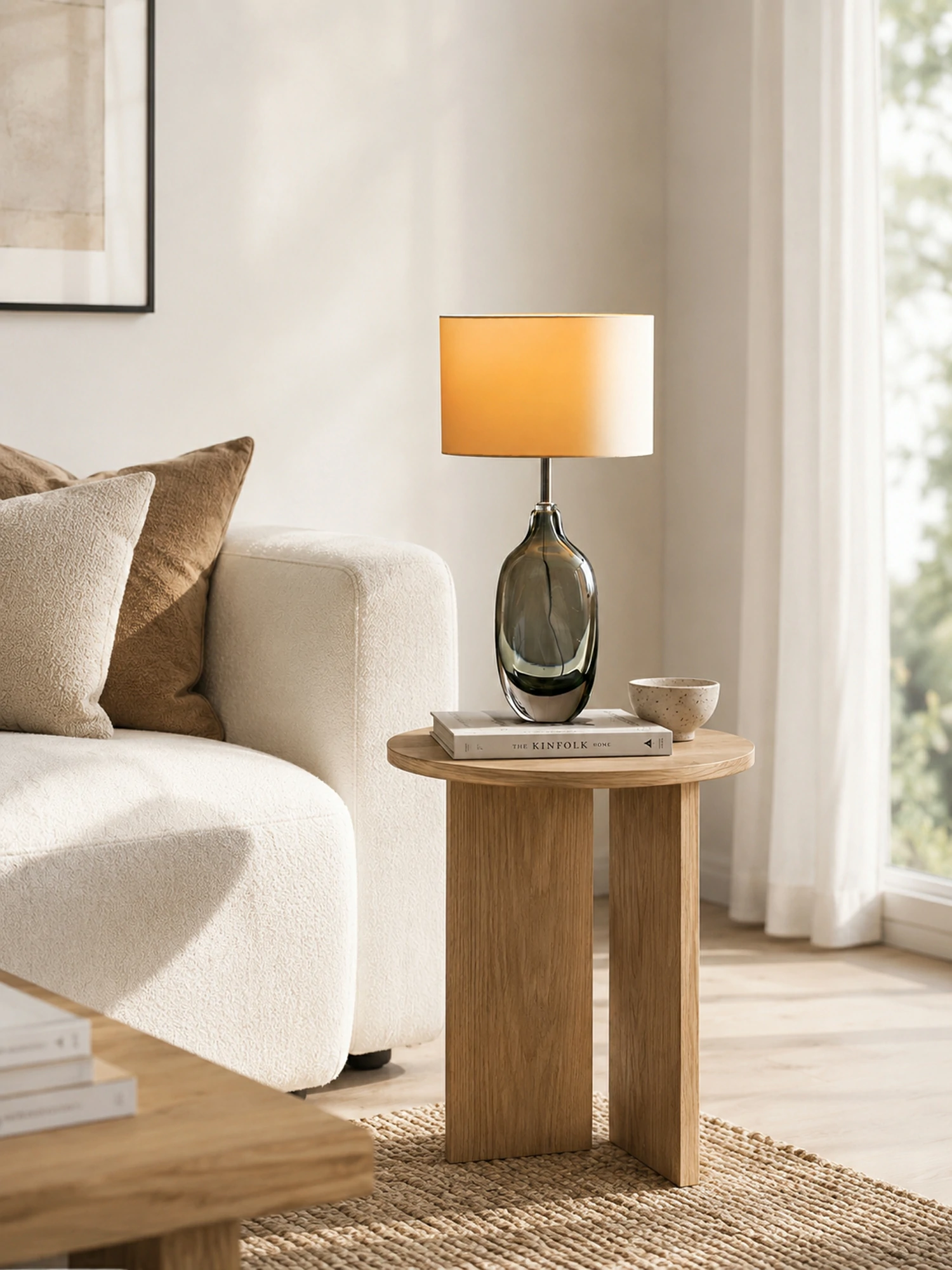 Glazed Crystal Table Lamp - Image 9