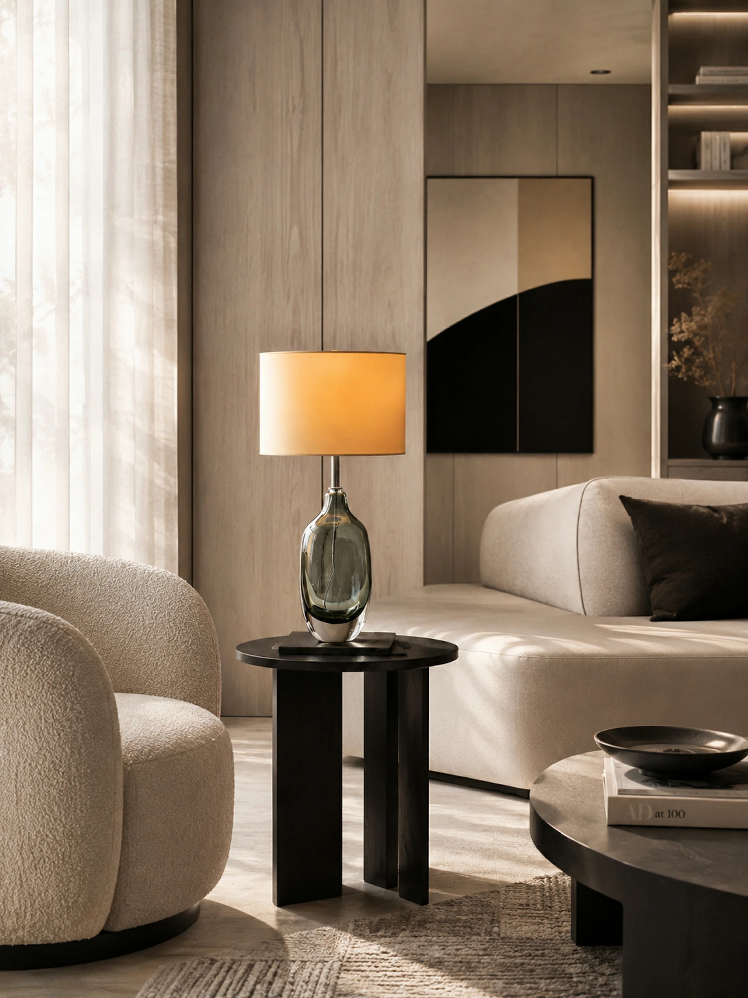 Glazed Crystal Table Lamp - Image 2