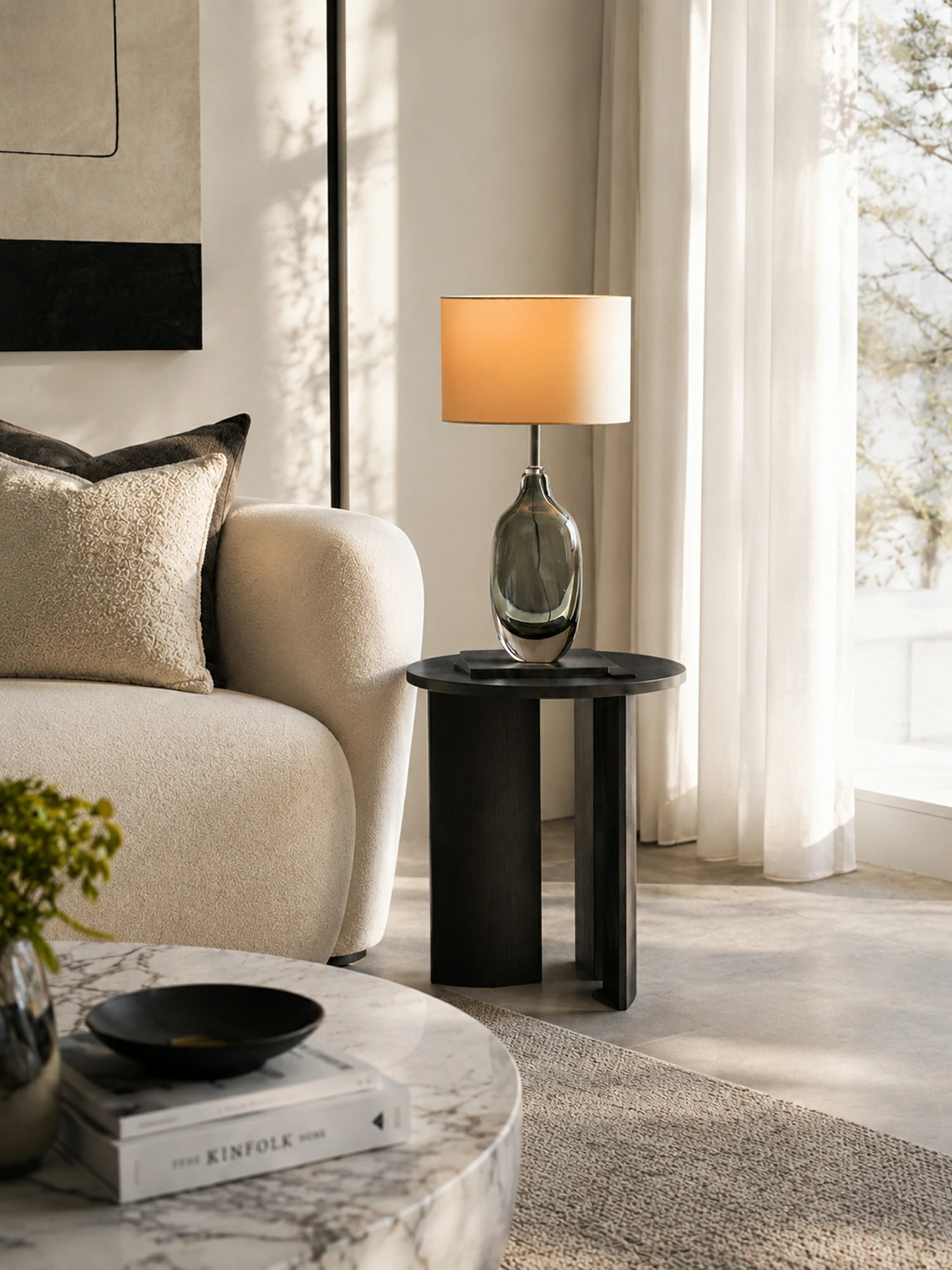 Glazed Crystal Table Lamp - Image 3