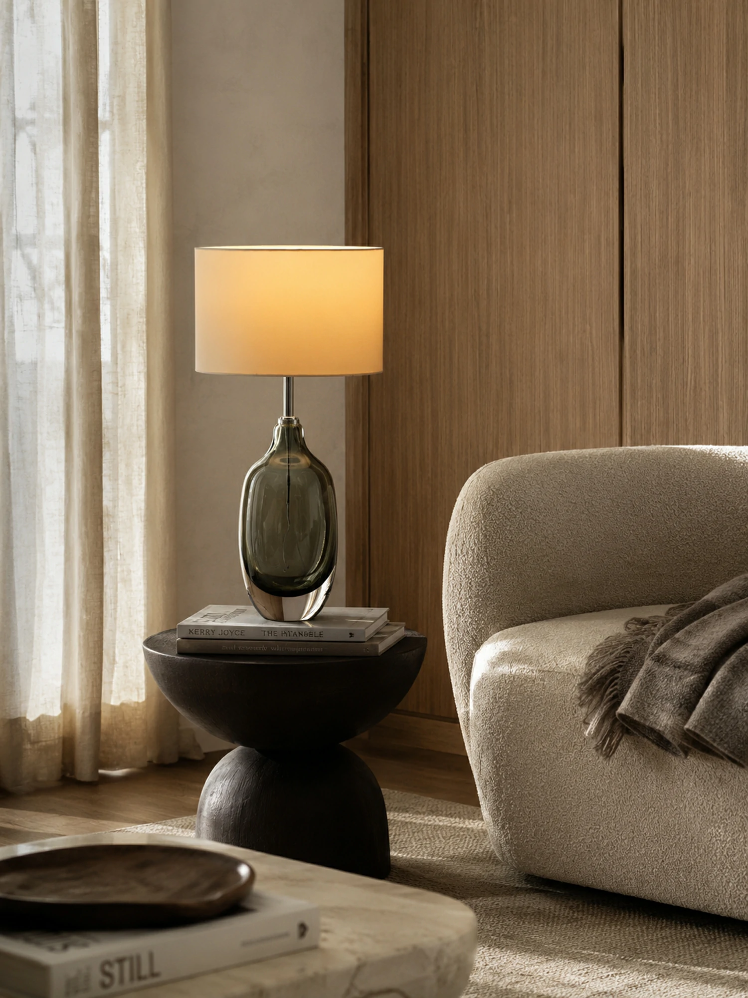 Glazed Crystal Table Lamp - Image 4