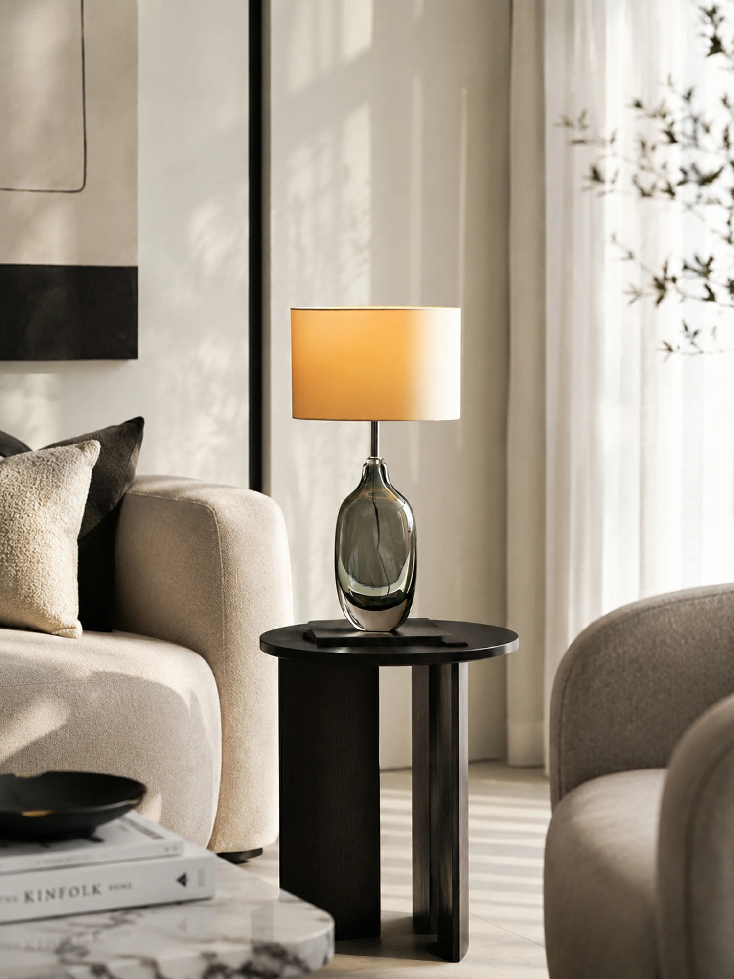 Glazed Crystal Table Lamp - Image 6