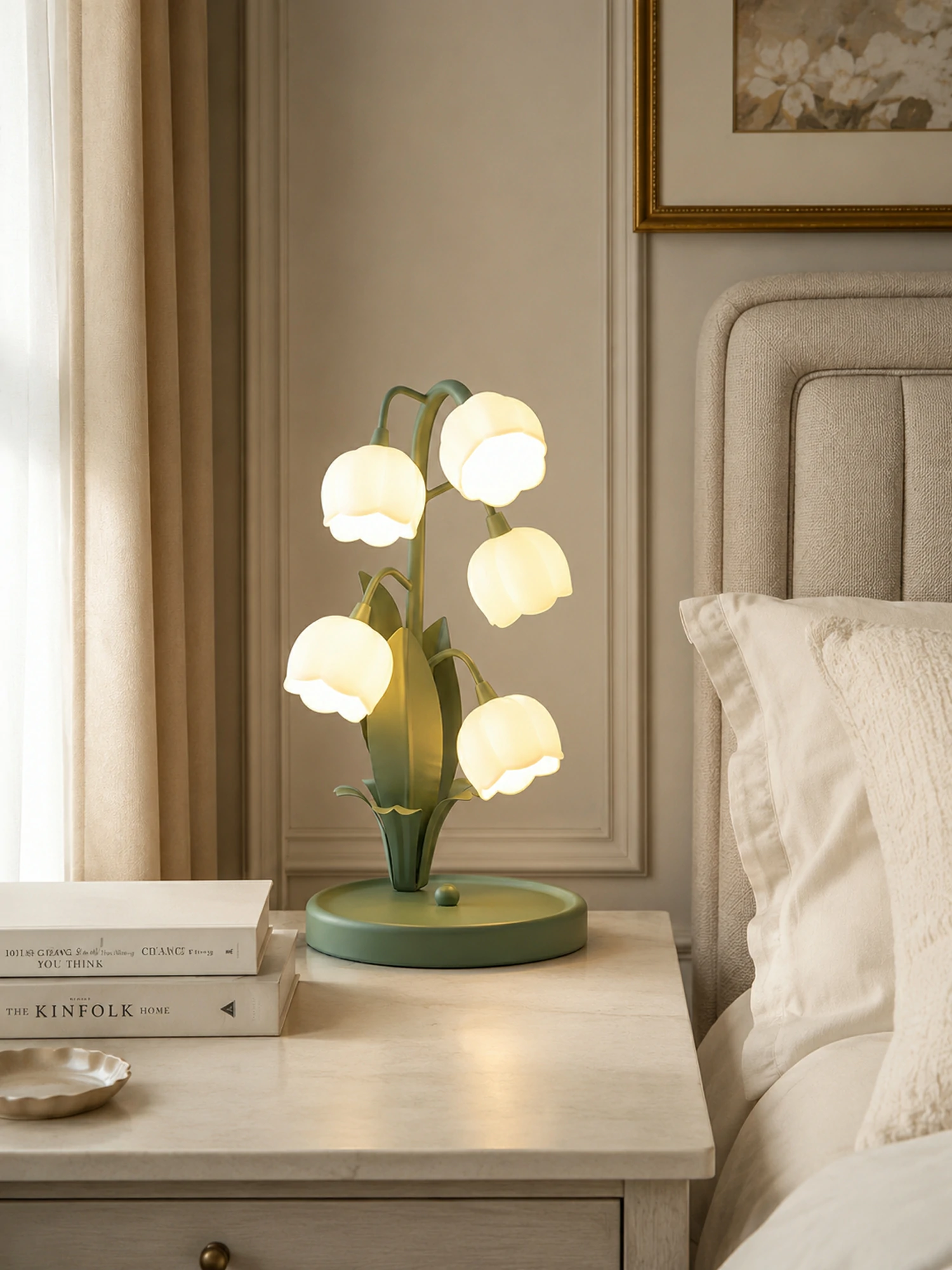 Green Lily Table Lamp - Image 6