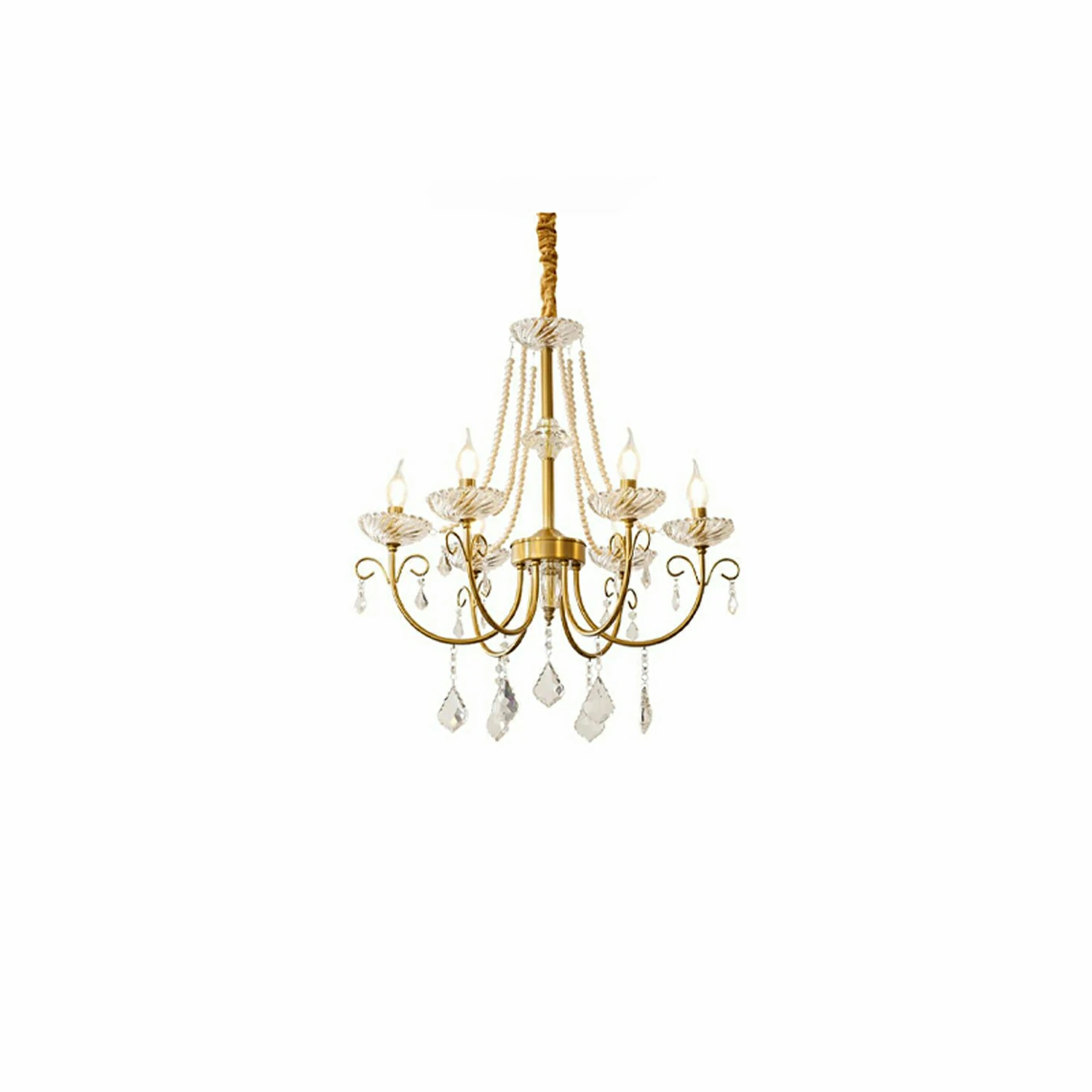 Imperial Pearl Crystal Chandelier