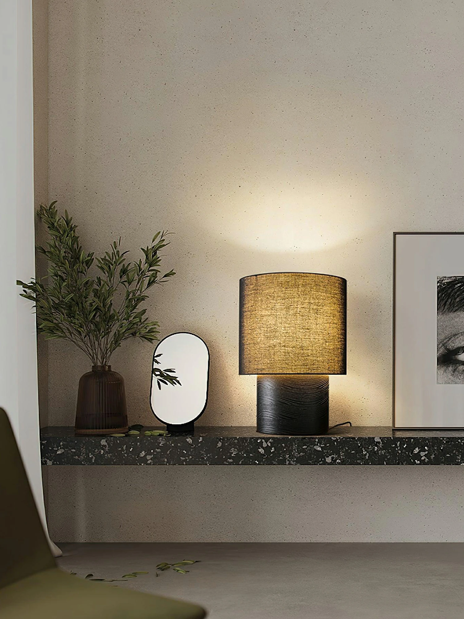 Japanese Wabi Sabi Table Lamp - Image 3