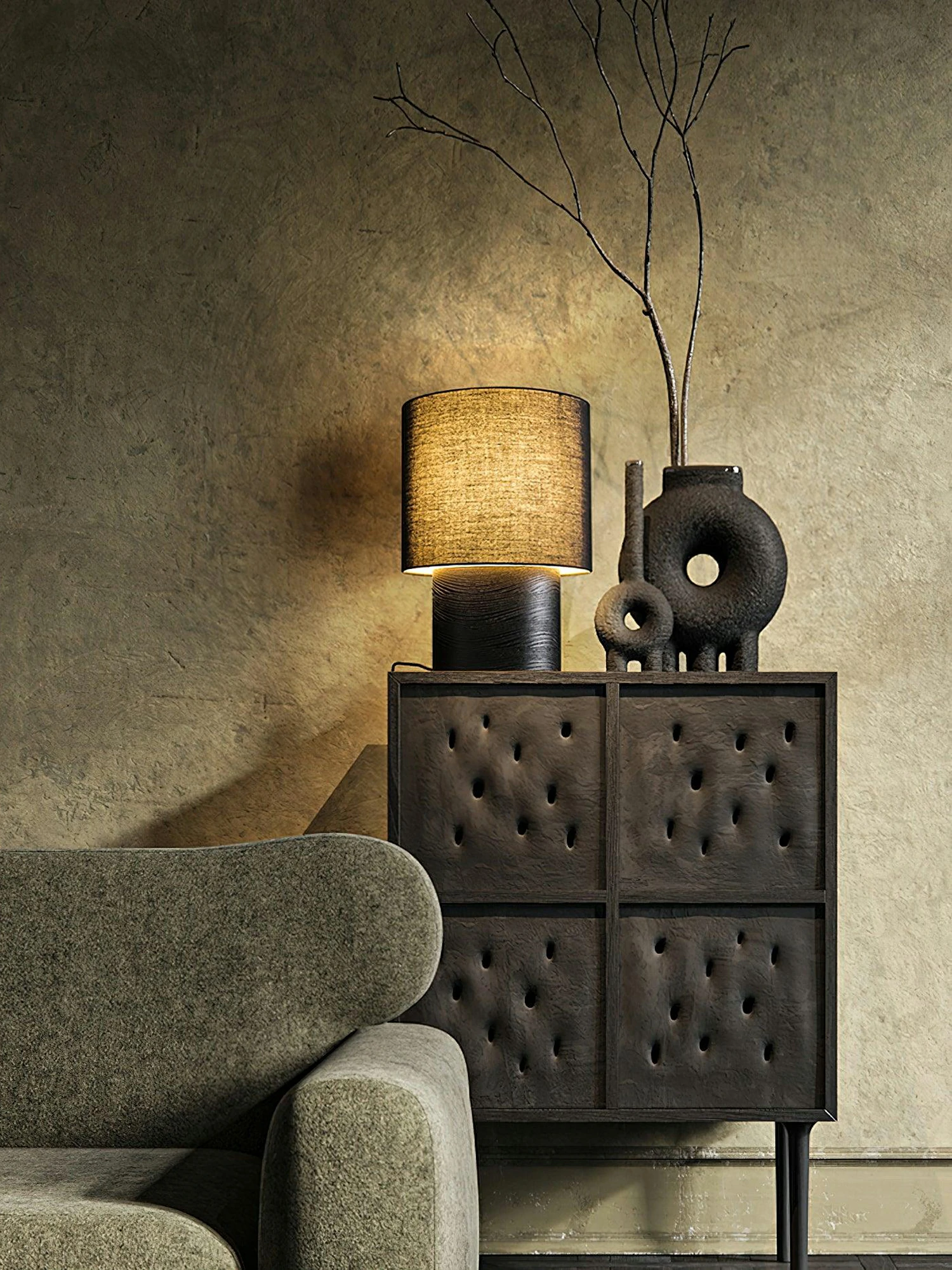 Japanese Wabi Sabi Table Lamp - Image 5