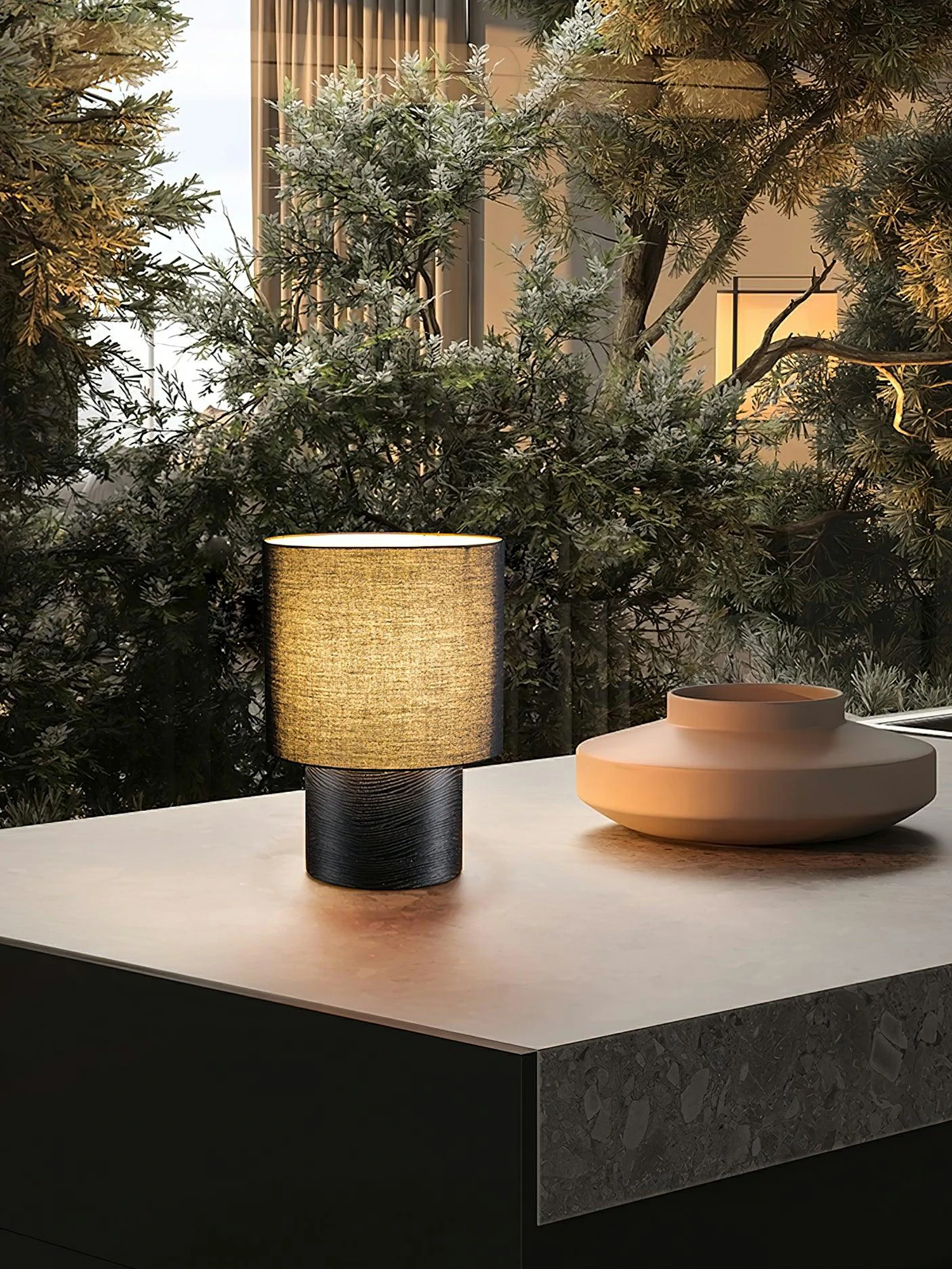 Japanese Wabi Sabi Table Lamp - Image 6