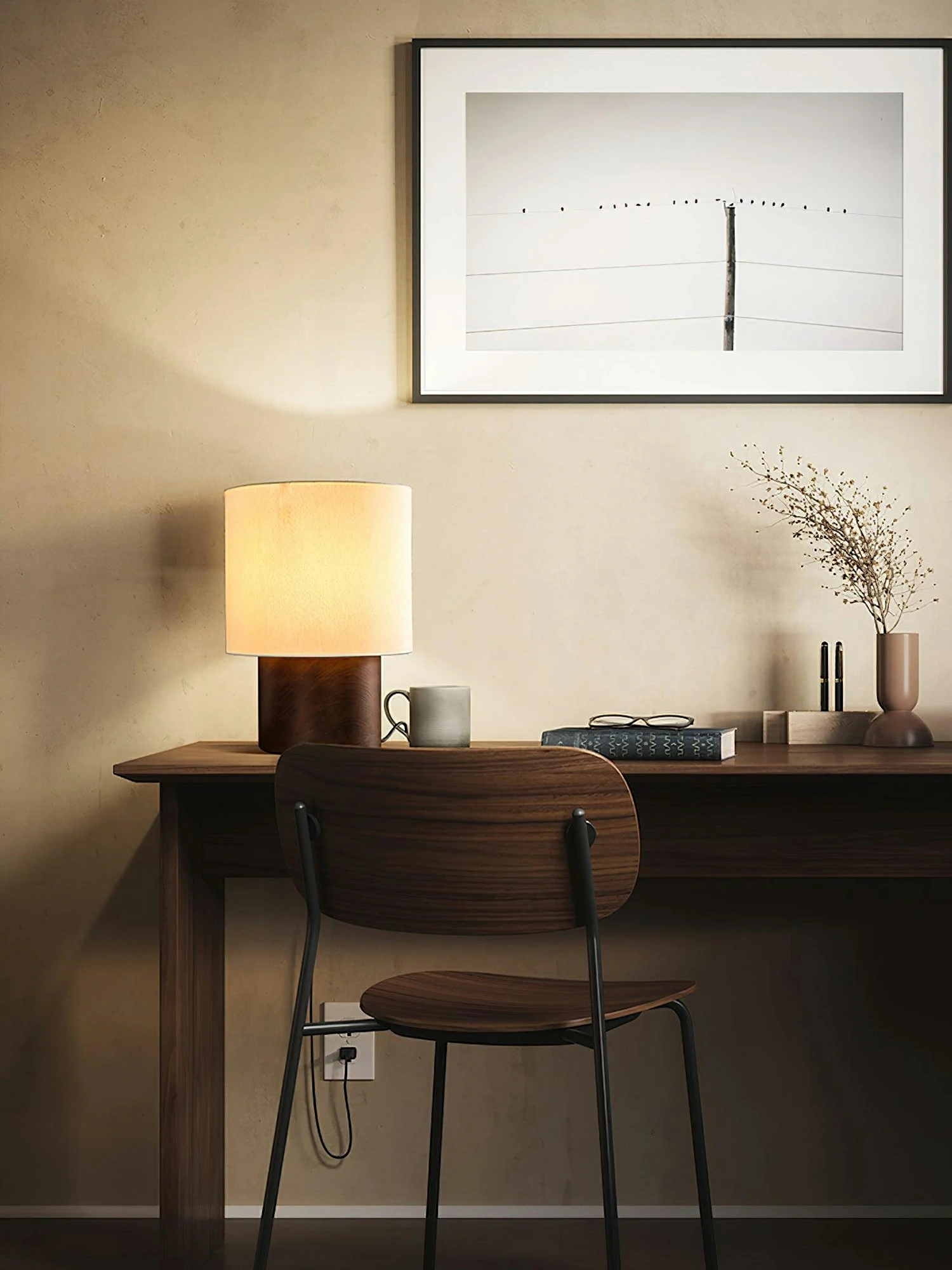 Japanese Wabi Sabi Table Lamp - Image 2