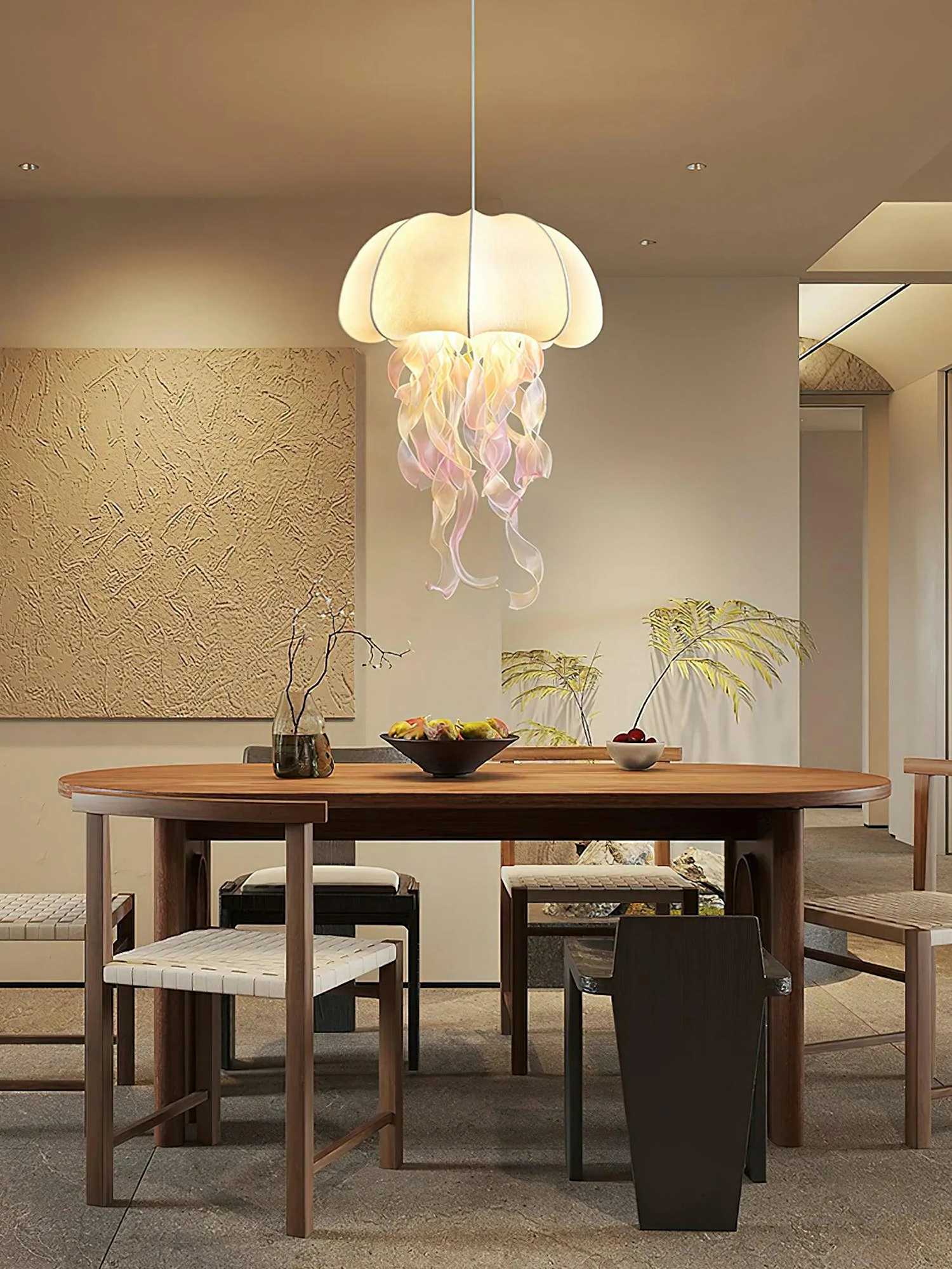 Jellyfish Fabric Pendant Lamp - Image 3