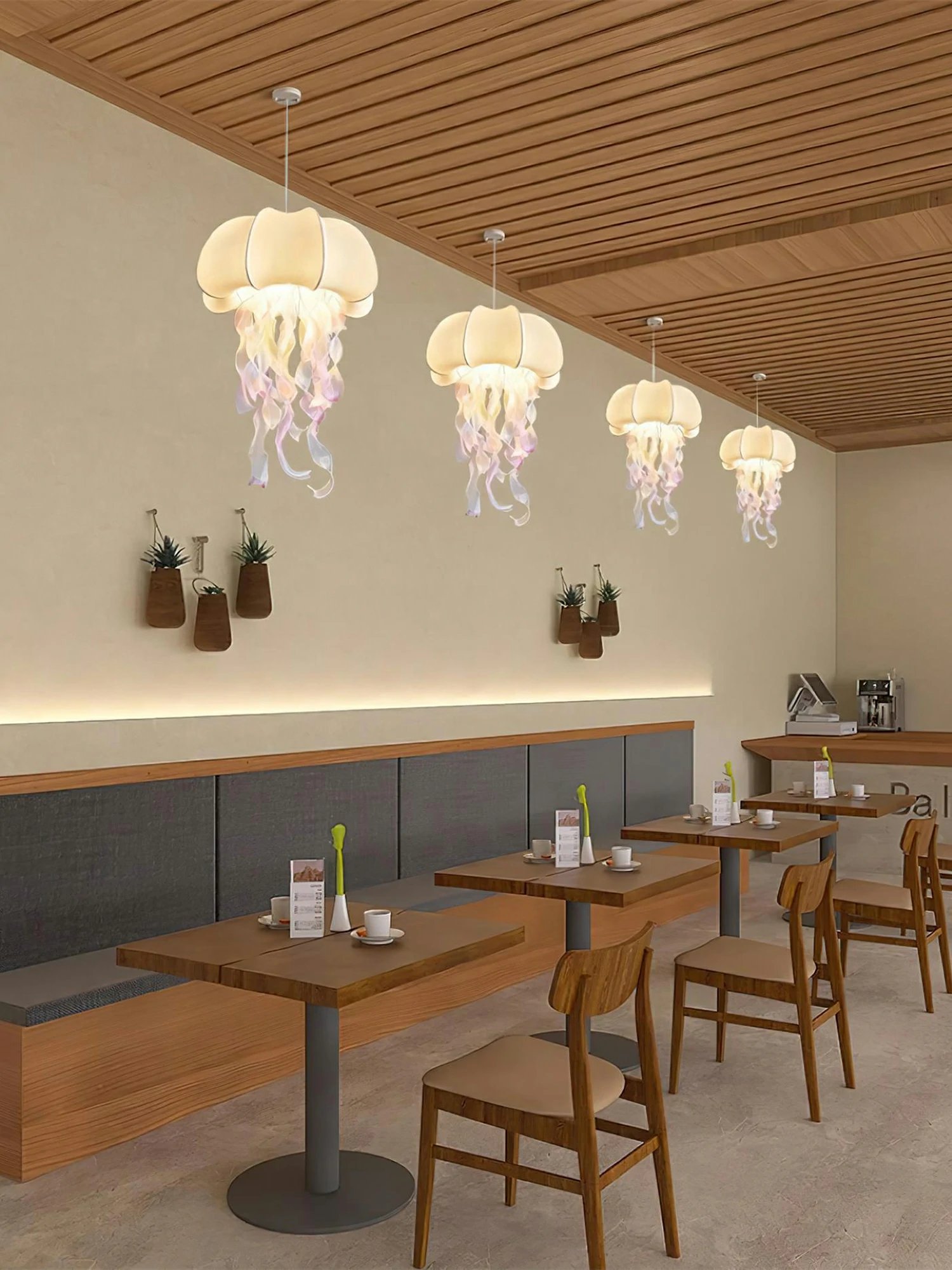 Jellyfish Fabric Pendant Lamp - Image 6
