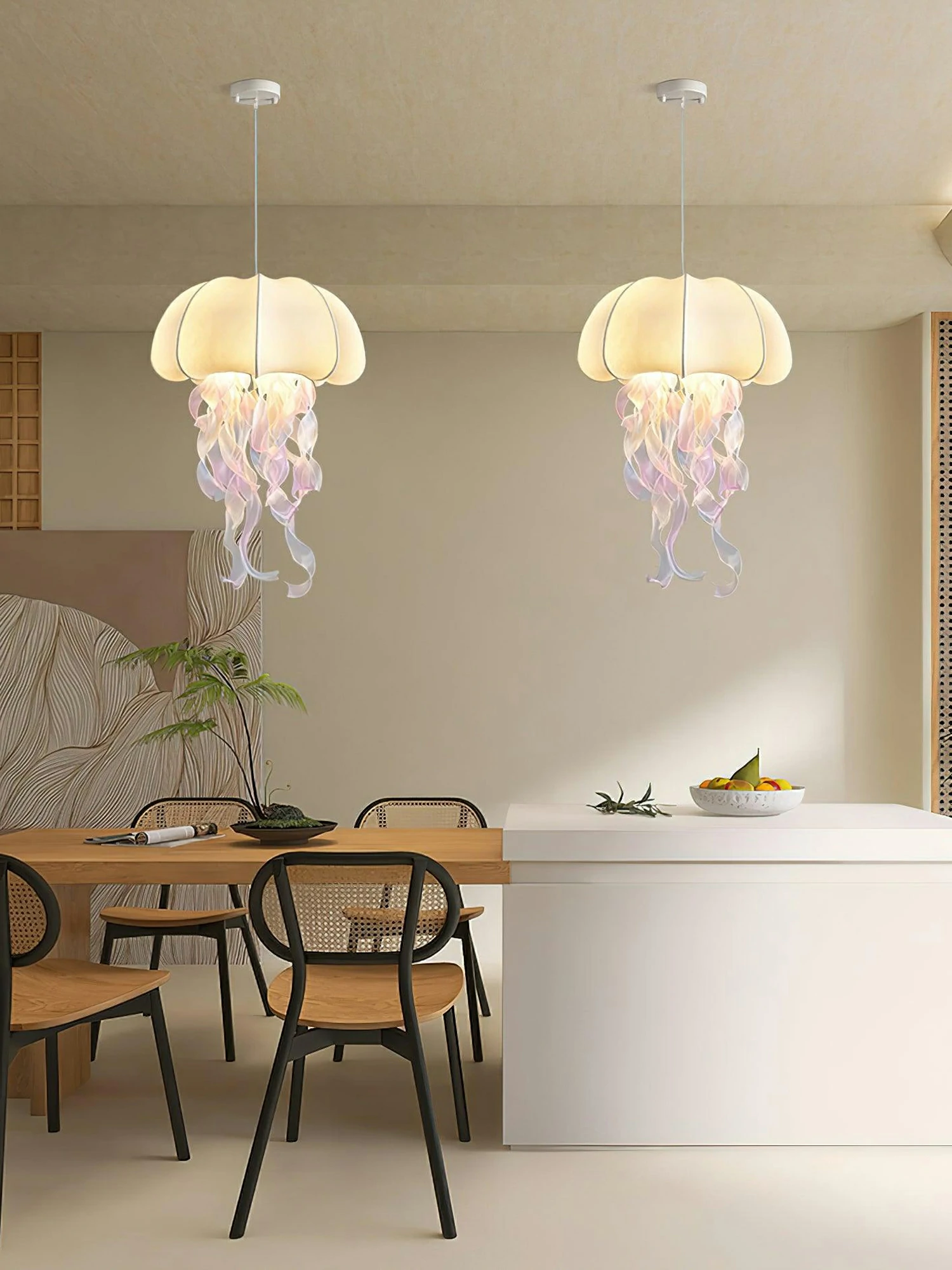 Jellyfish Fabric Pendant Lamp - Image 5