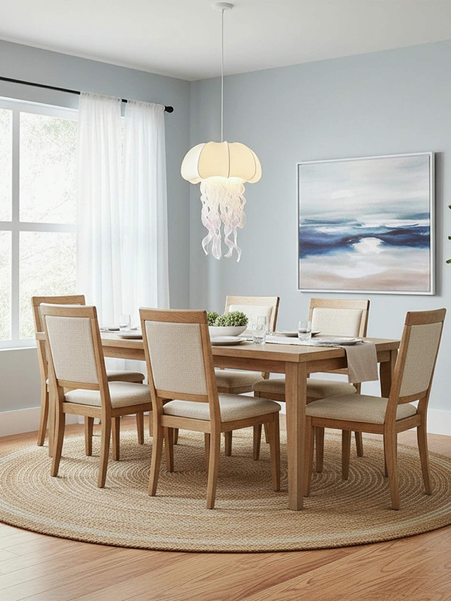Jellyfish Fabric Pendant Lamp - Image 10