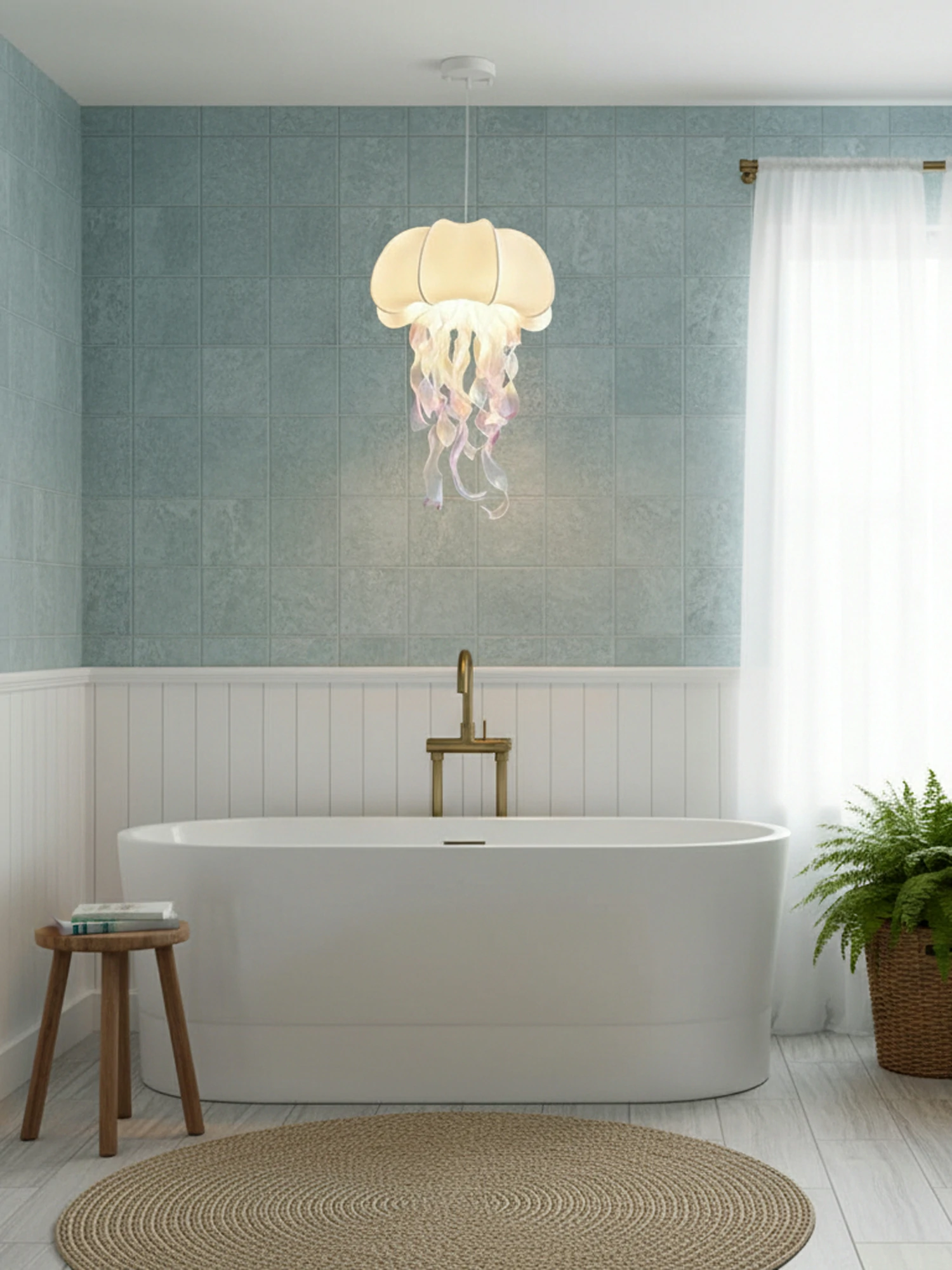 Jellyfish Fabric Pendant Lamp - Image 11